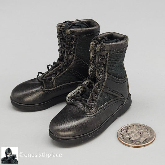 1:6 scale DiD LAPT SWAT Speed Black Tactical Boots for 12" Figures