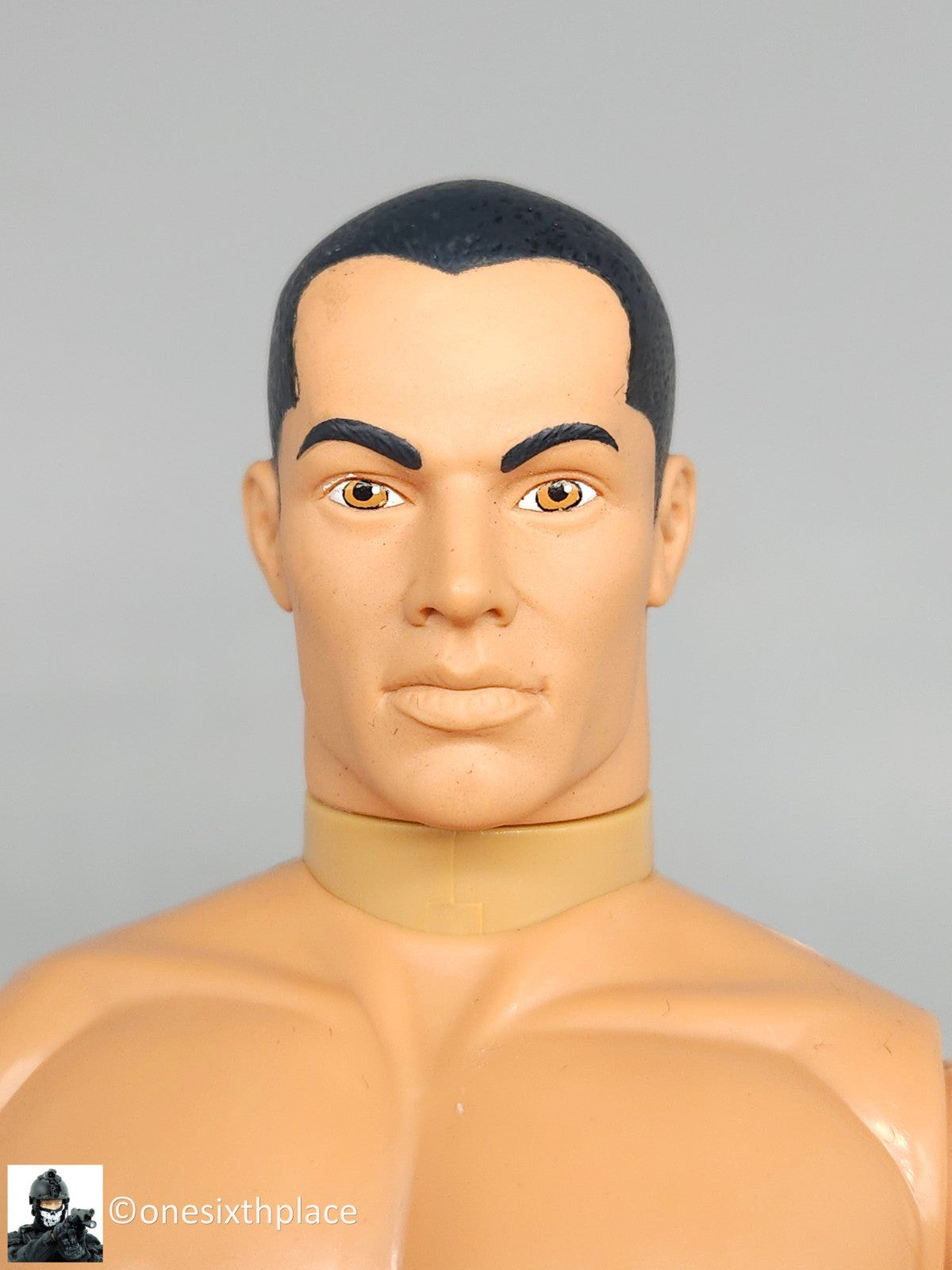 1:6 scale Hasbro GI Joe 1996 Male Nude Body Black Hair Brown Eyes 12" Figure