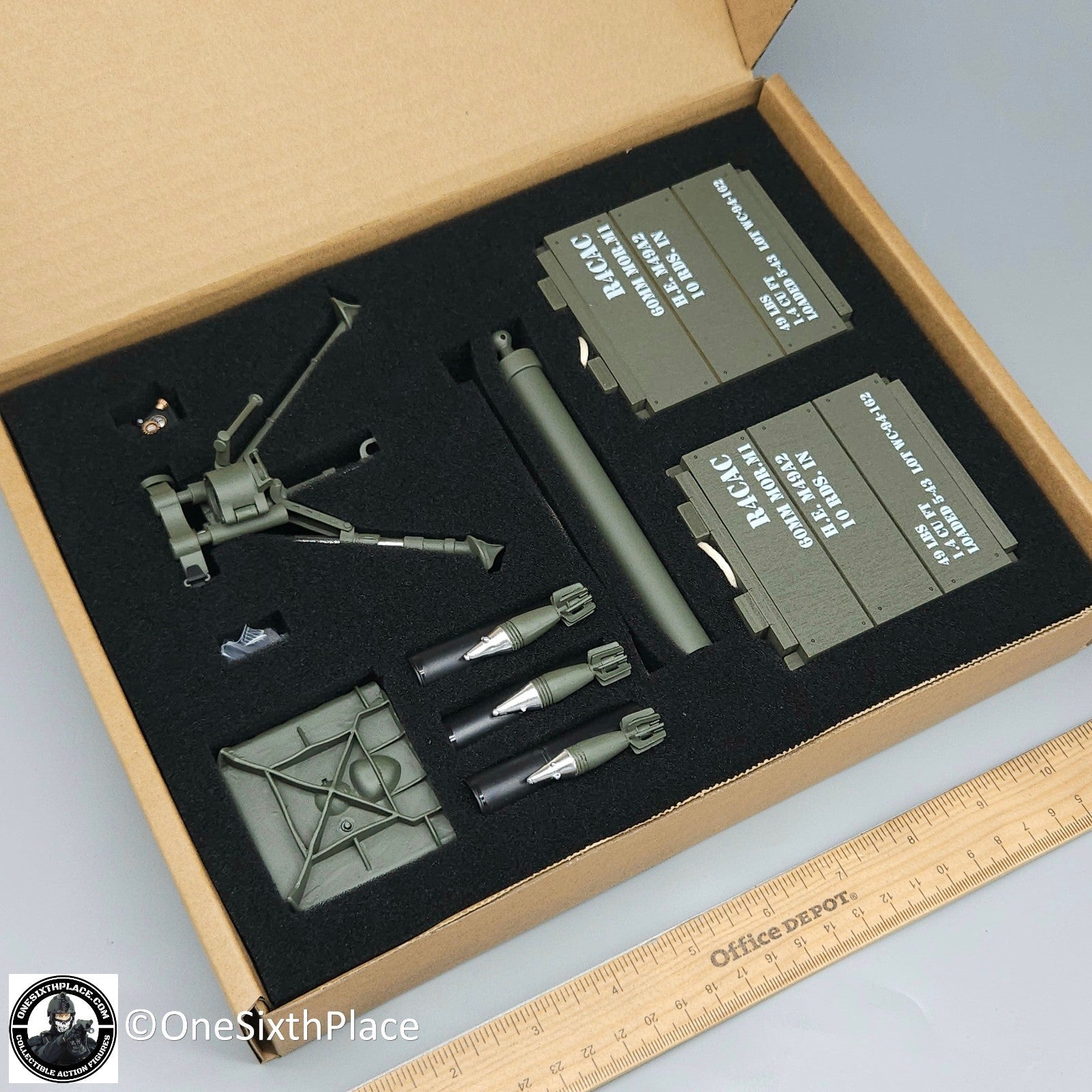 1:6 scale WWII US M2 60mm Mortar Set for 12" Figures FP-AC001