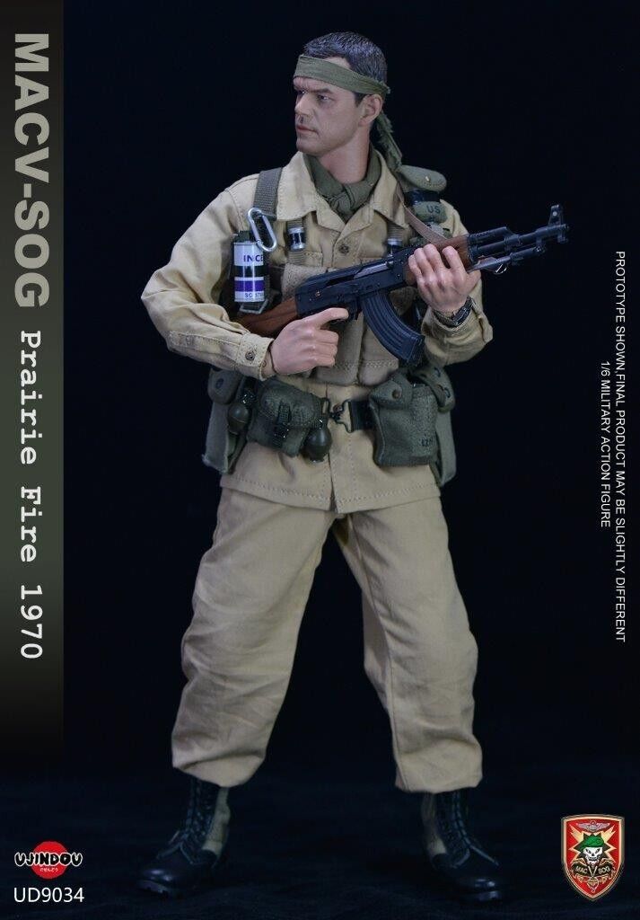 1:6 Ujindou Vietnam MACV-SOG Prairie Fire Strobe w/ Pouch for 12" Figures
