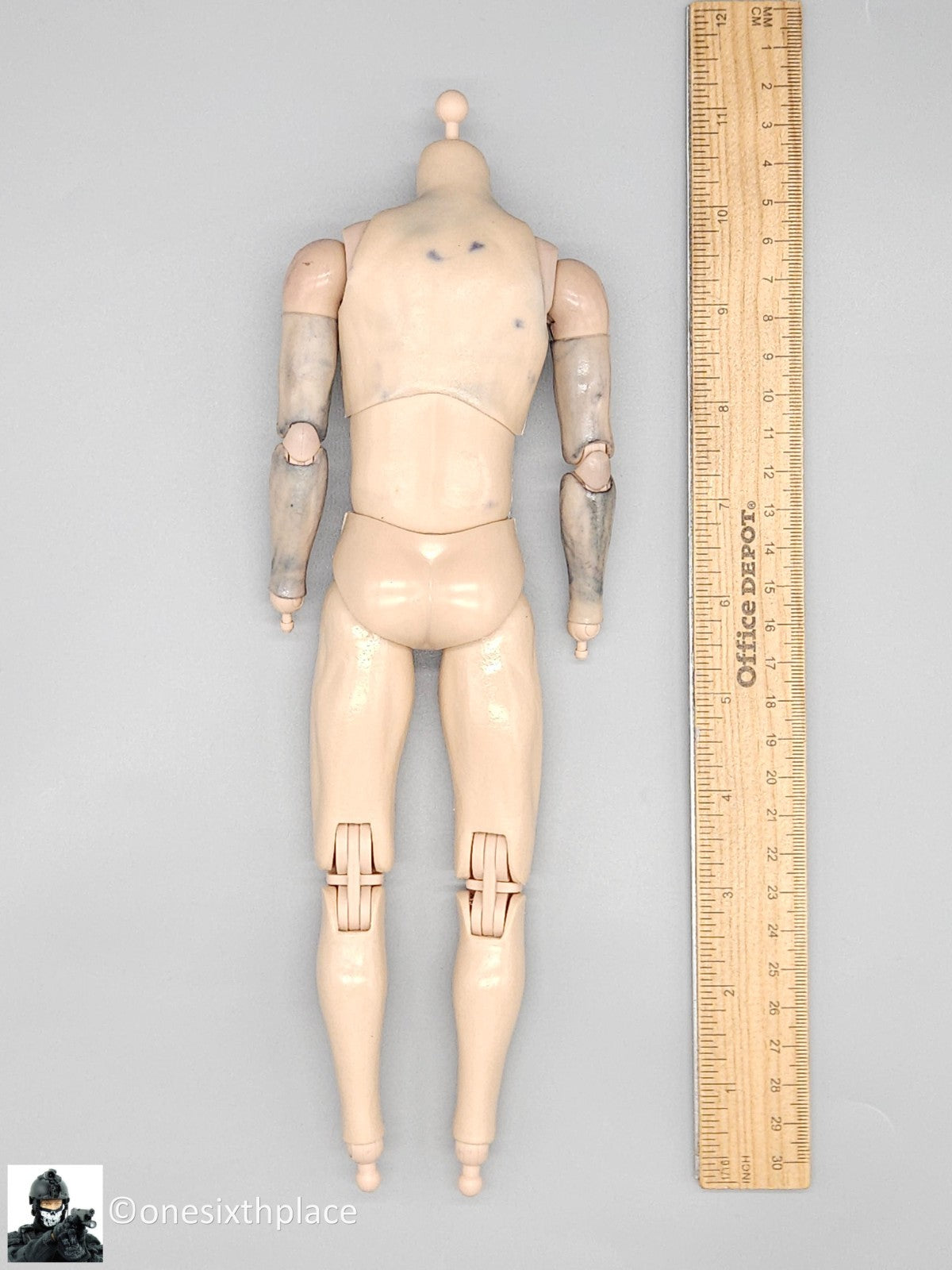 1:6 scale Kings Toys Male Nude Body USED READ NOTES for 12" Figures