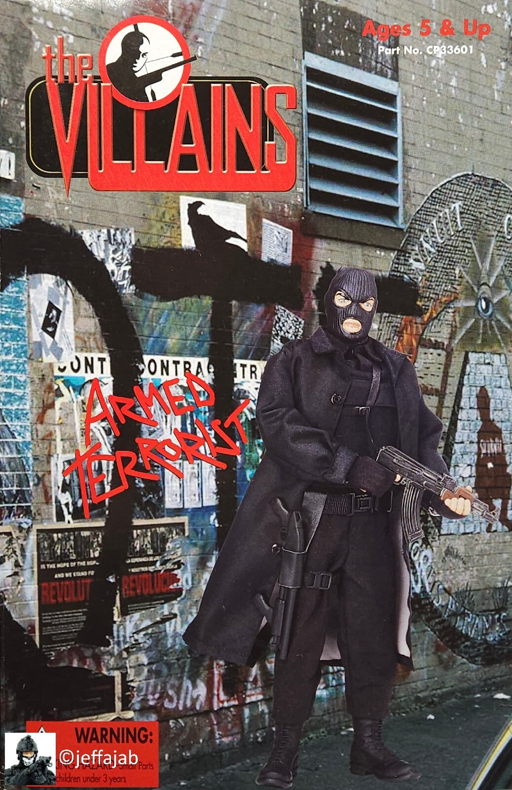 1:6 Ultimate Soldier Armed Terrorist Black Body Armor for 12" Figures