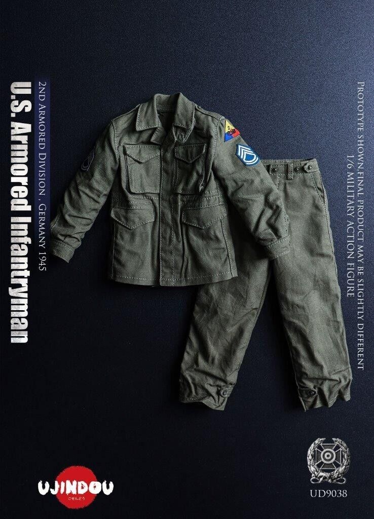 1:6 scale Ujindou WWII US Armored Infantryman Germany 1945 12" Figure UD9038