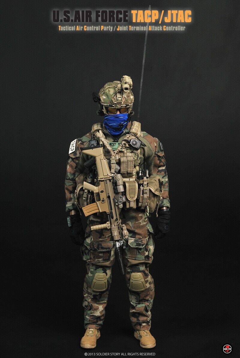1:6 Soldier Story USAF TACP/JTAC Multicam Boots (Foot Type) for 12" Figures