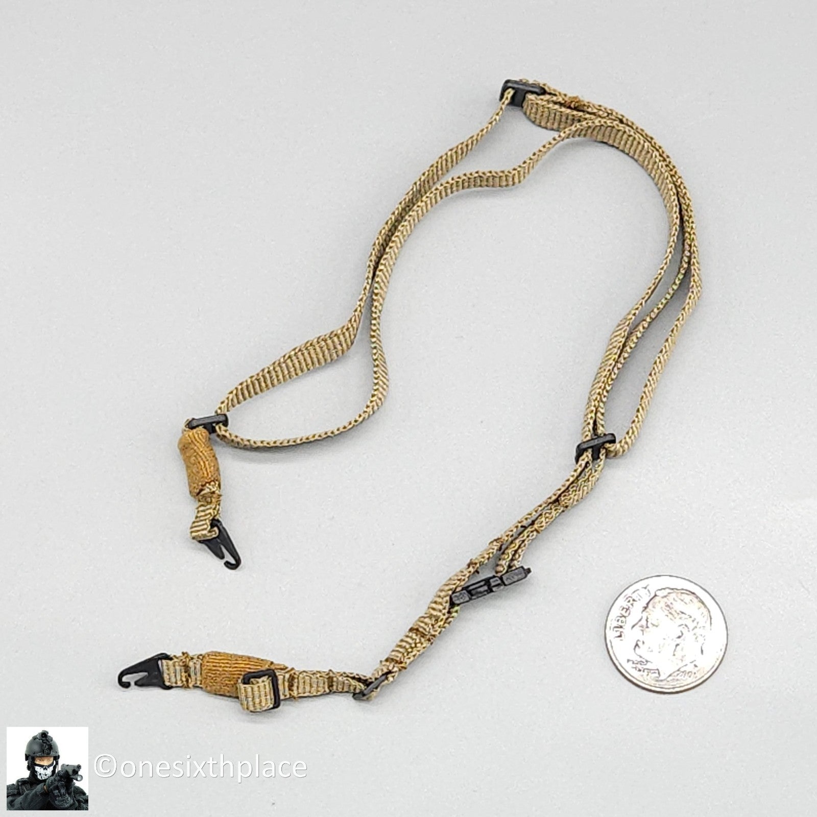 1:6 Easy & Simple PMC Field Recce Tan Rifle Sling for 12" Figures