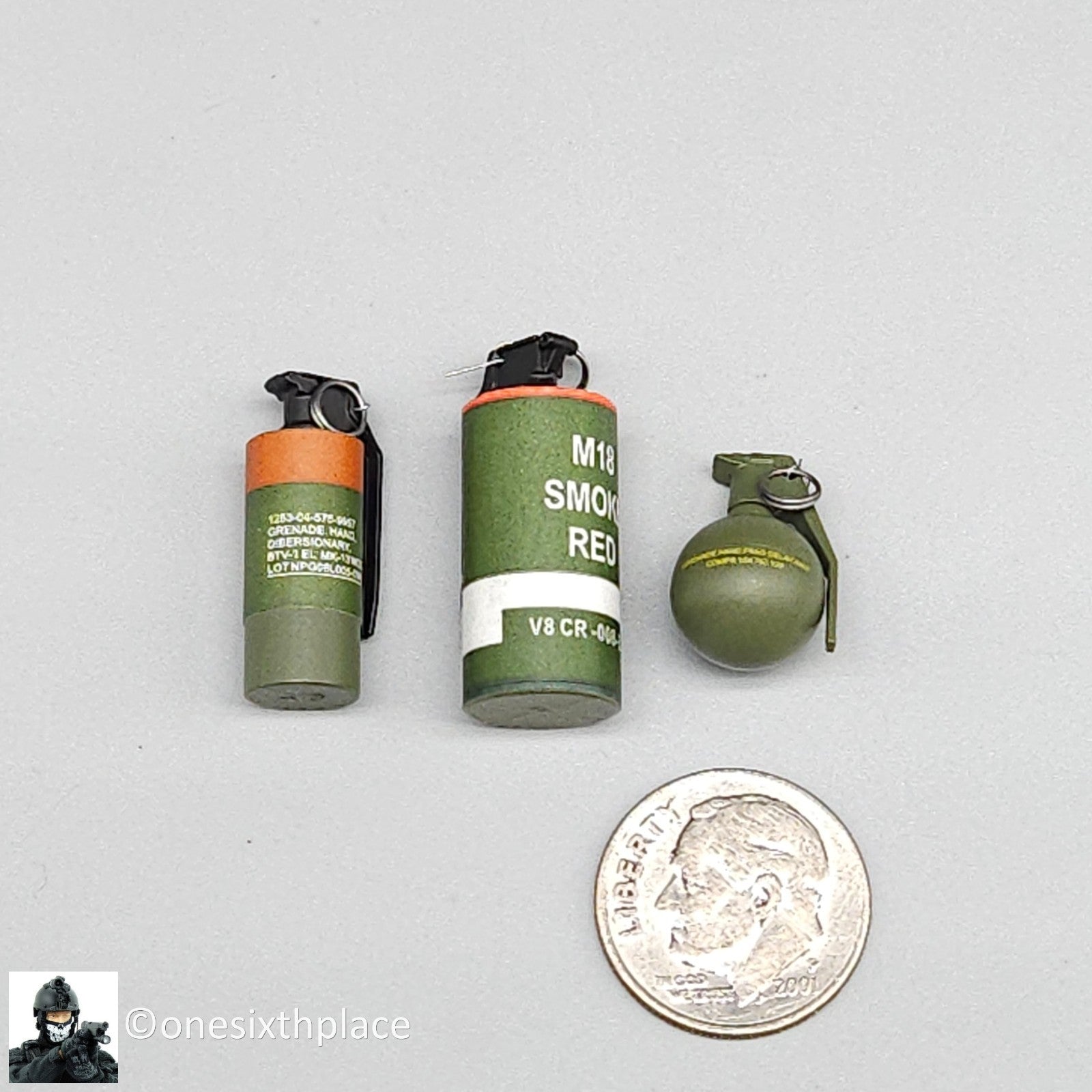 1:6 Easy & Simple HRT Minuteman ShotShow 2025 Grenades (x3) for 12" Figures