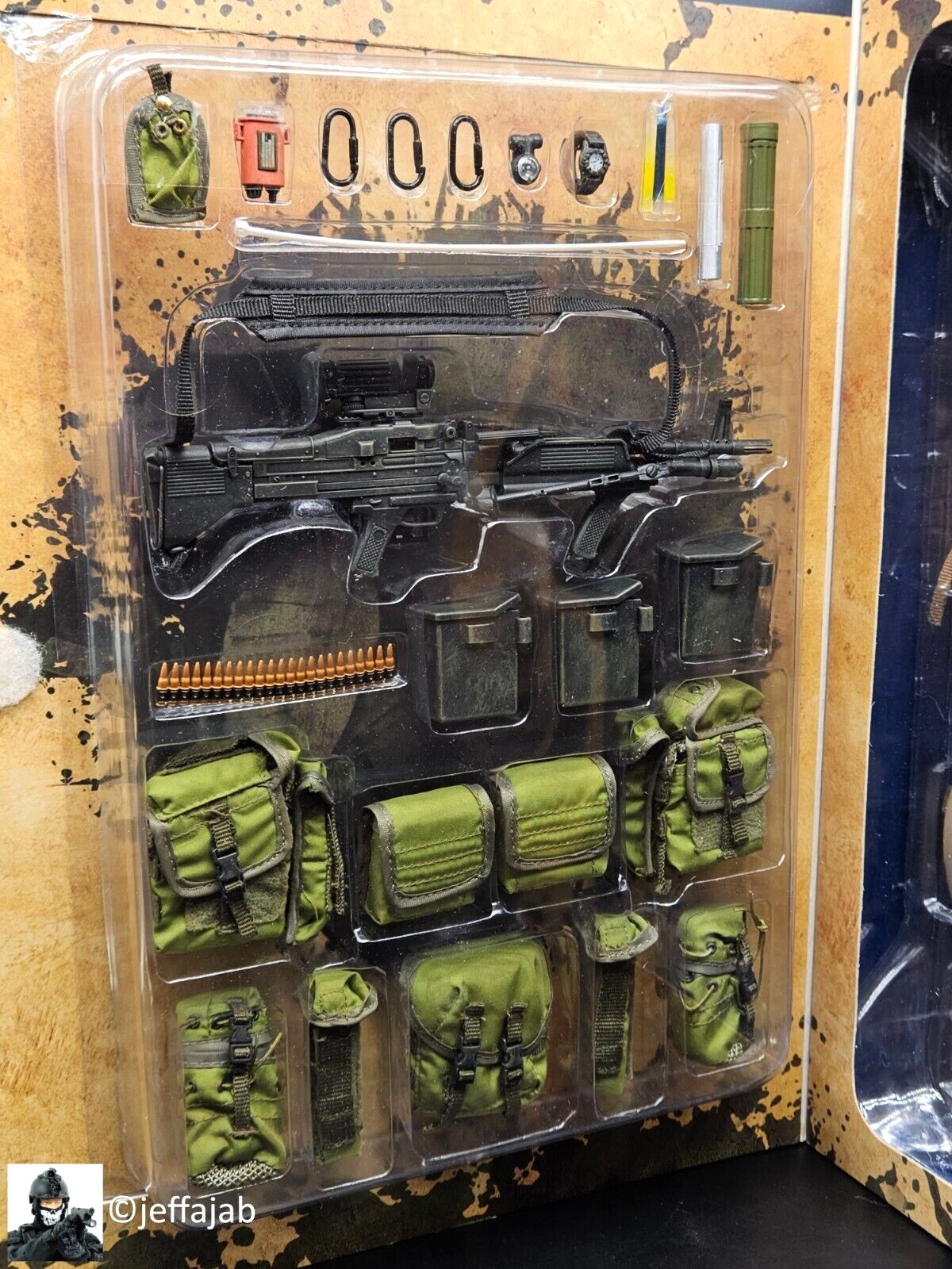 1:6 scale Hot Toys US Navy SEAL Water Edge Operation MK43 Mod0 Gunner 12" Figure