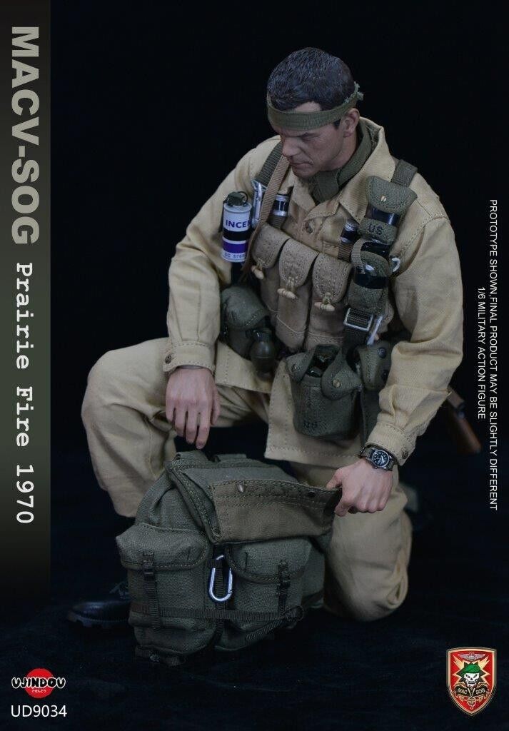 1:6 Ujindou Vietnam MACV-SOG Prairie Fire NVA AK Chest Rig for 12" Figures