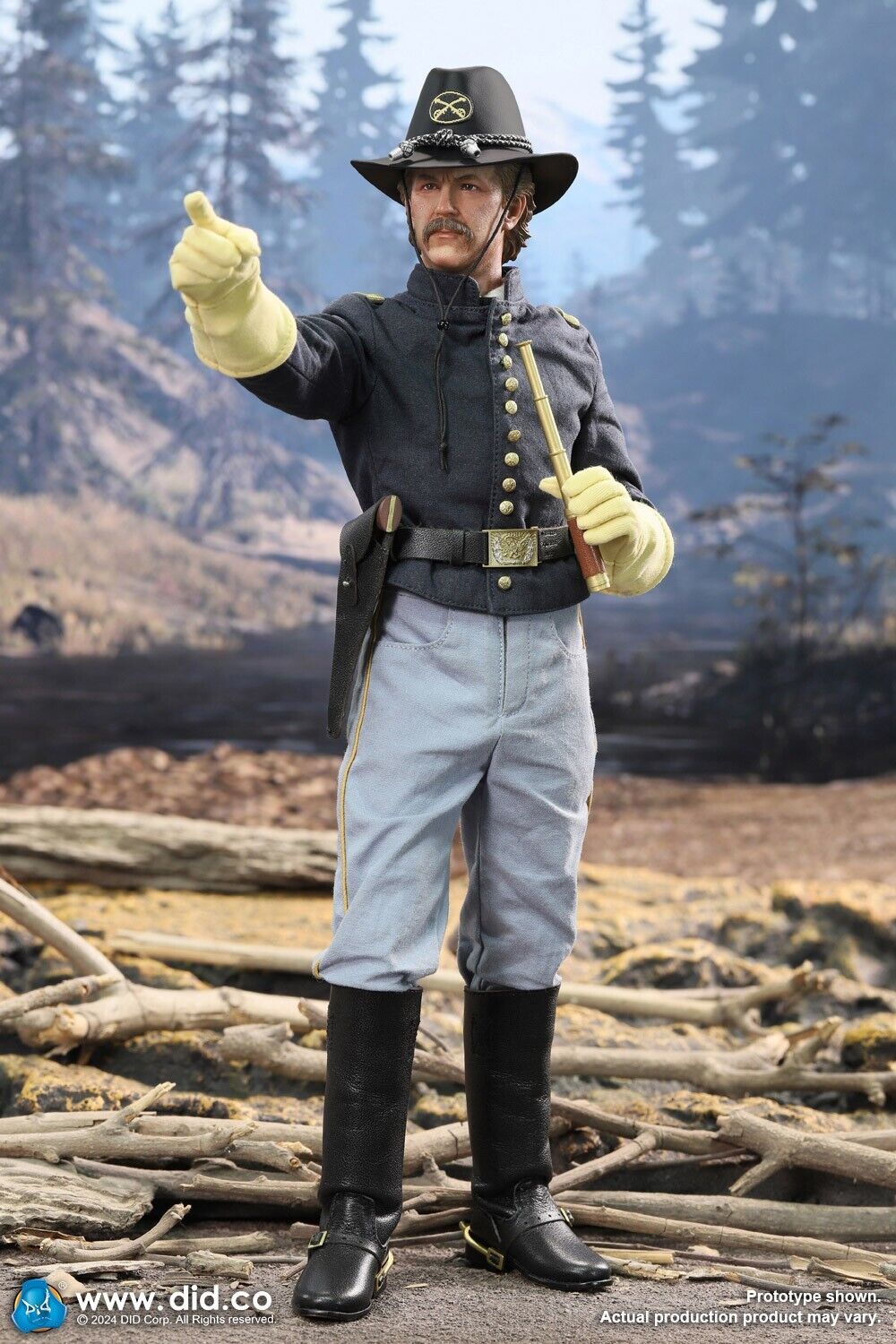 1:6 scale DiD US Civil War Union Army Lieutenant John Dunbar 12" Figure NS80175