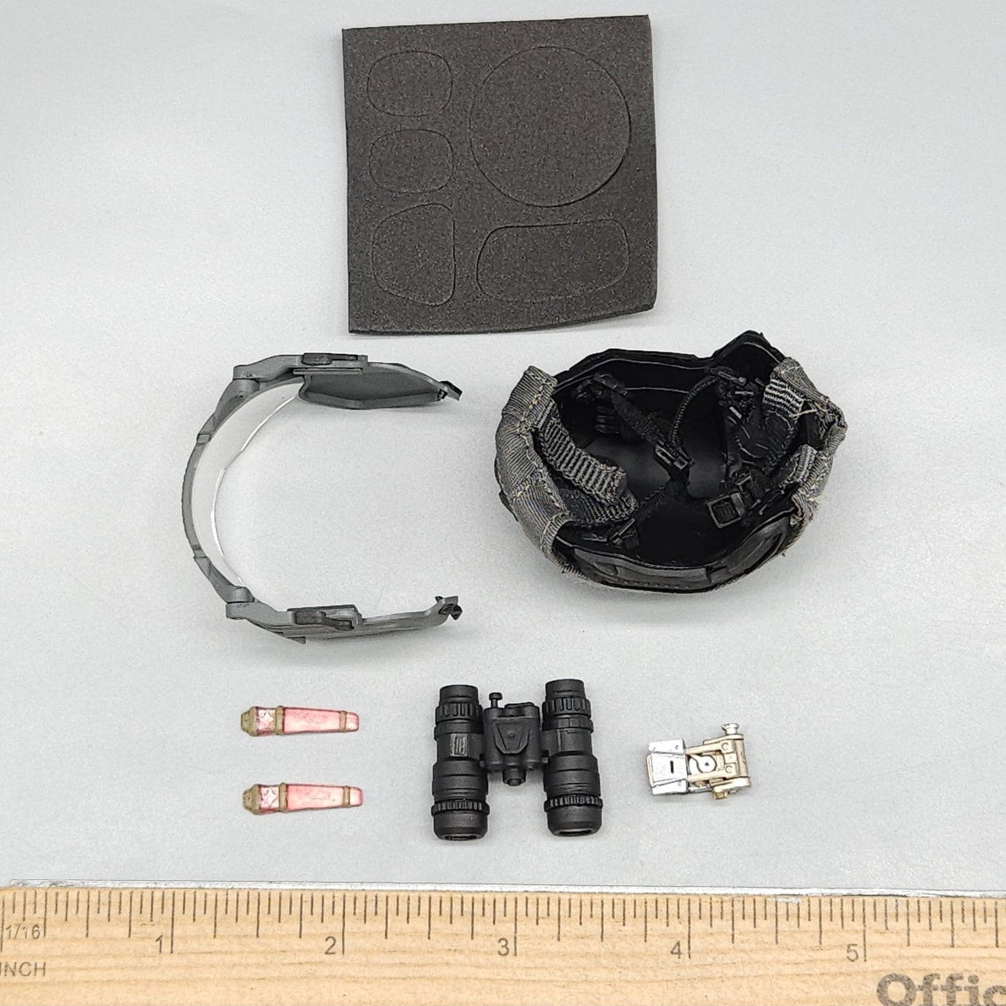 1:6 scale Easy & Simple ZERT Juggernaut Sully Gray Helmet w/ Visor