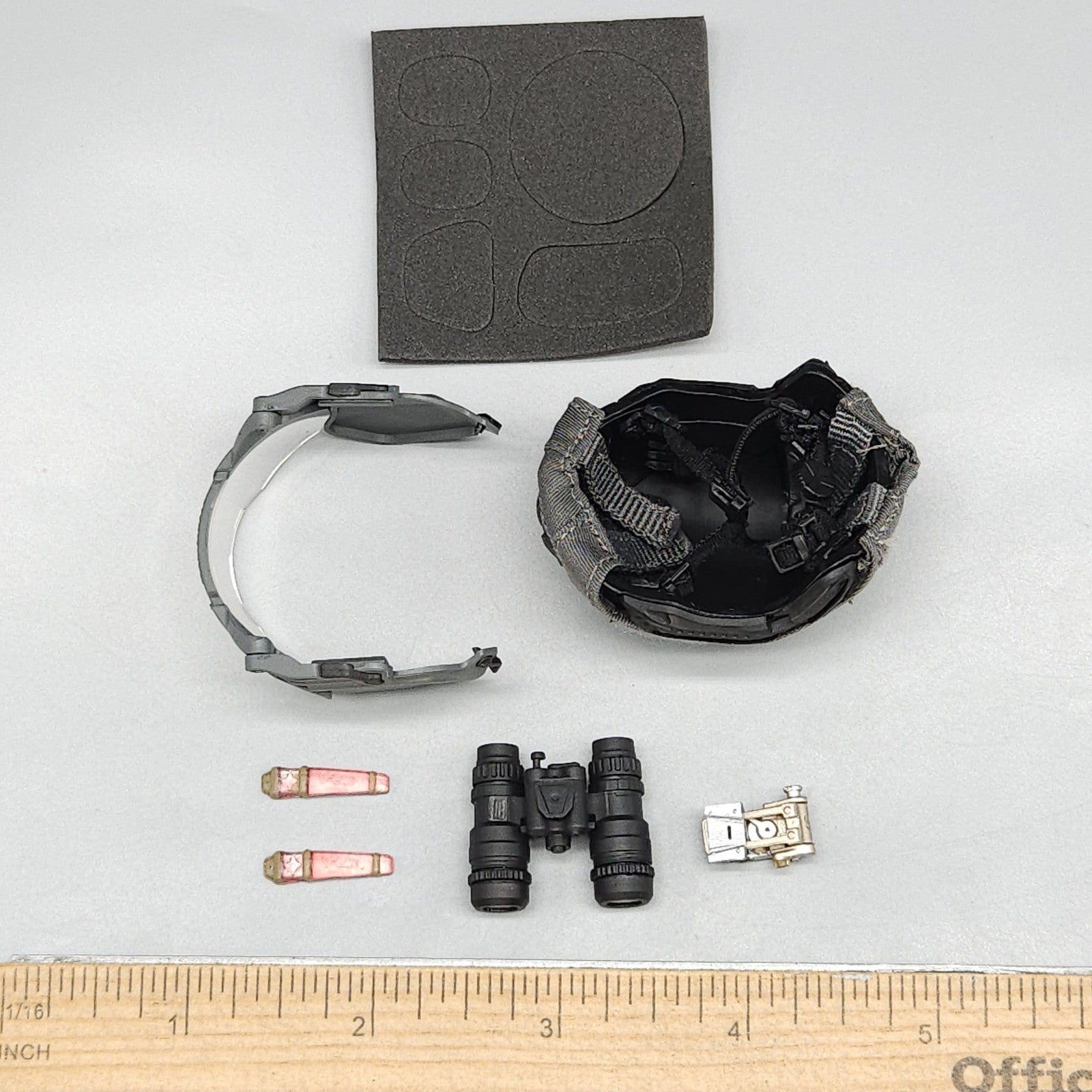 1:6 scale Easy & Simple ZERT Juggernaut Sully Gray Helmet w/ Visor