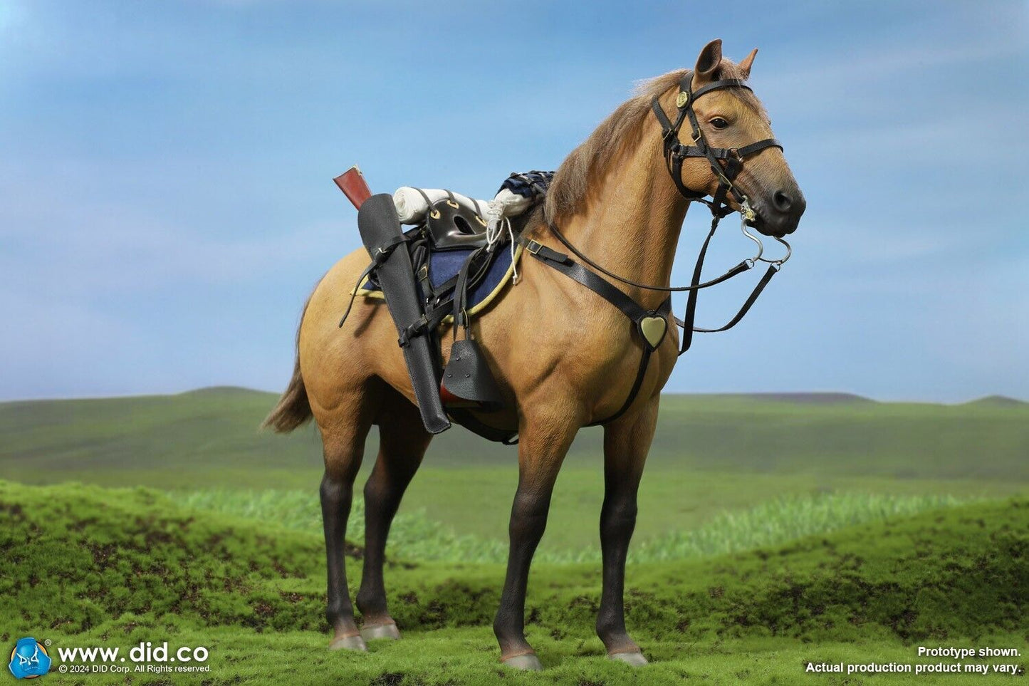 1:6 scale DiD US Civil War Brown War Horse (Standing) for 12" Figures E60076
