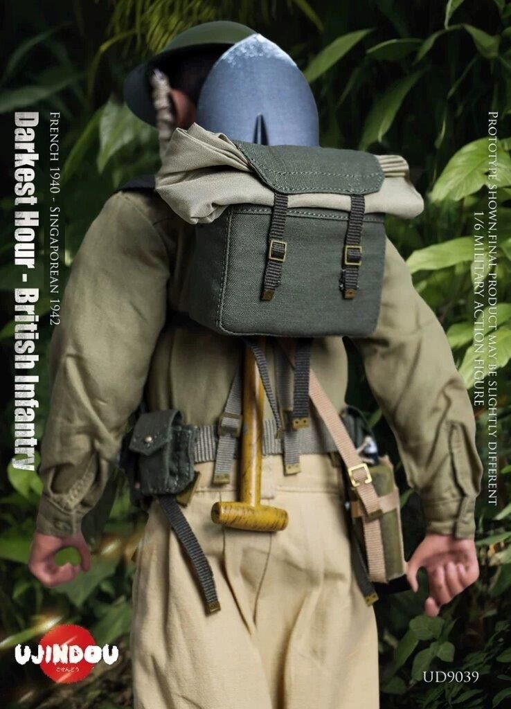 1:6 scale Ujindou British Infantry France 1940 Singapore 1942 12" Figure UD-9039