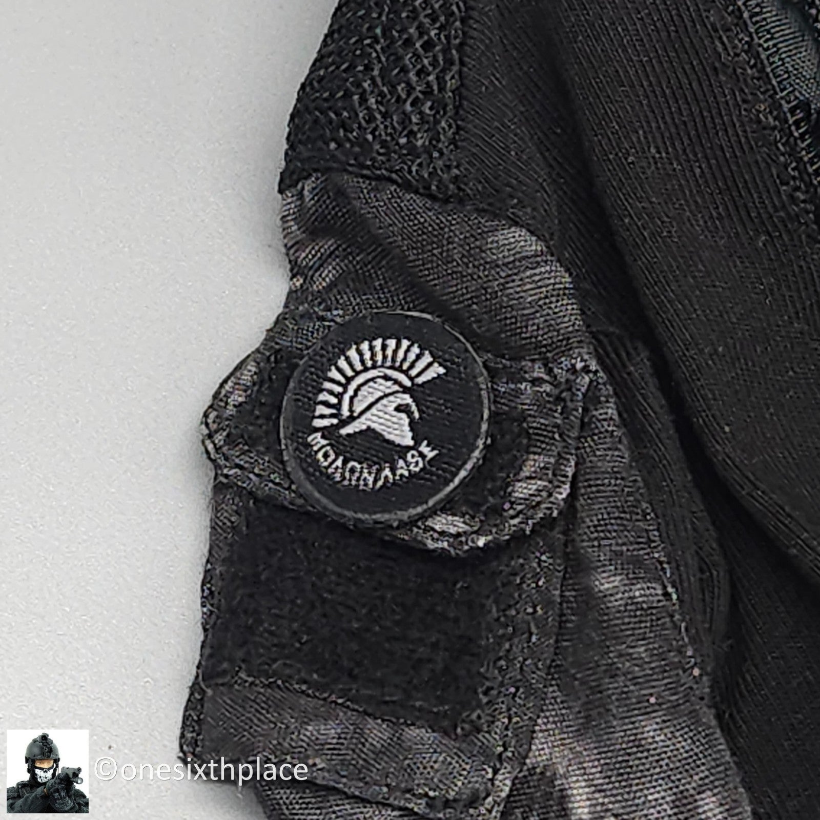 1:6 scale MC Toys Mens Black Python Camo Combat Uniform for 12" Figure