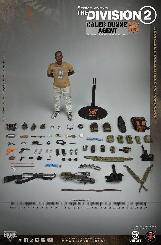 1:6 Soldier Story The Division 2 Agent Caleb Dunne Tinted Sunglasses