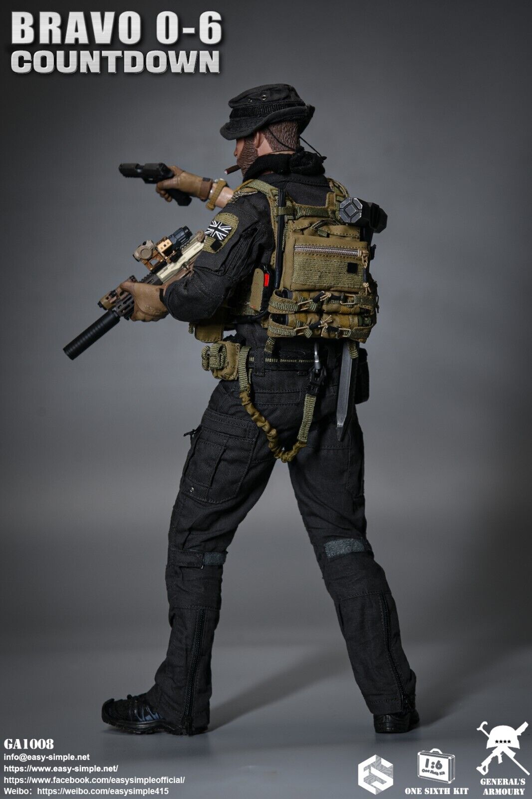 1:6 General's Armoury Bravo 0-6 Countdown XA 3D Pro Boots for 12" Figures