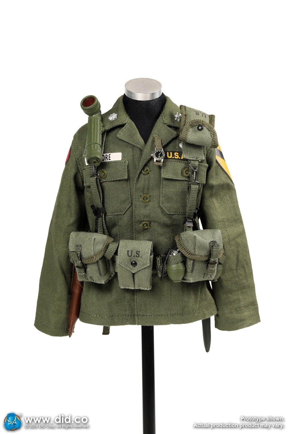 1:6 scale DiD Vietnam War U.S.  Army Lt. Col. Moore 12" Action Figure V80174