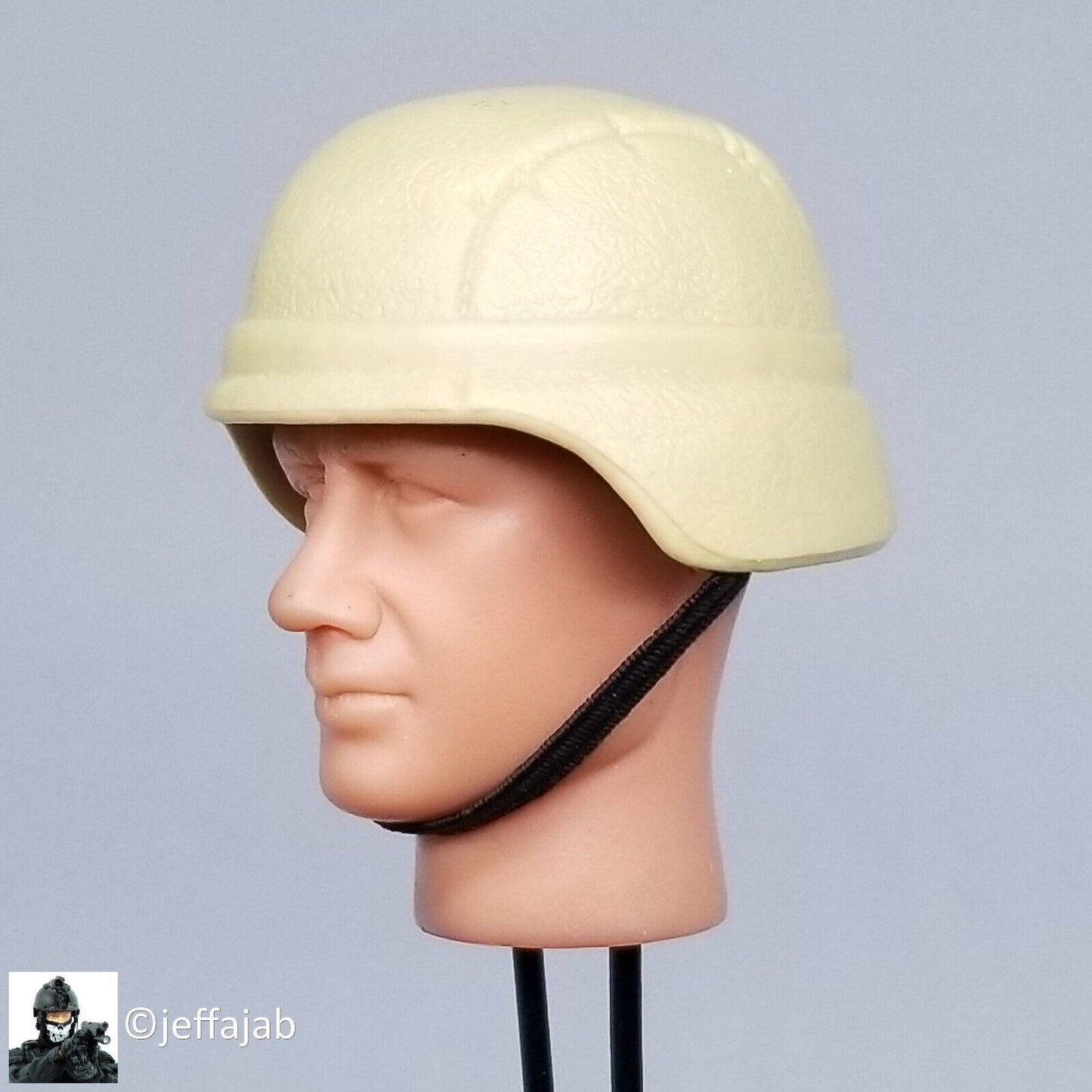 1:6 Hasbro GI Joe Desert Tan PASGT Helmet (Plastic) for 12" Figures