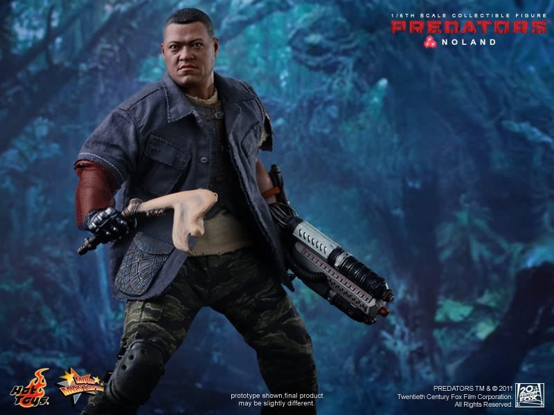 1:6 scale Hot Toys Predators Noland Hard Knuckle Gloved Hands for 12" Figures