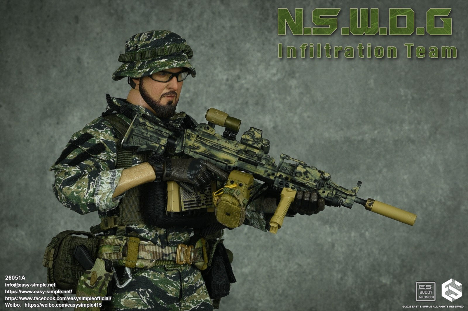 1:6 Easy & Simple NSWDG Infiltration Team Quest 4D Boots for 12" Figures