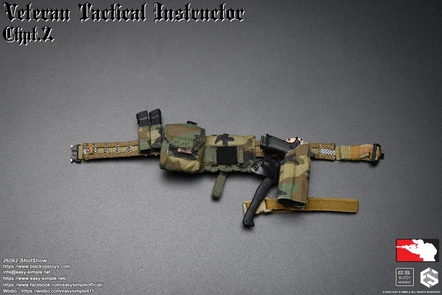 1:6 scale Easy & Simple Veteran Tactical Instructor Ch II SHOT SHOW Tactical Axe