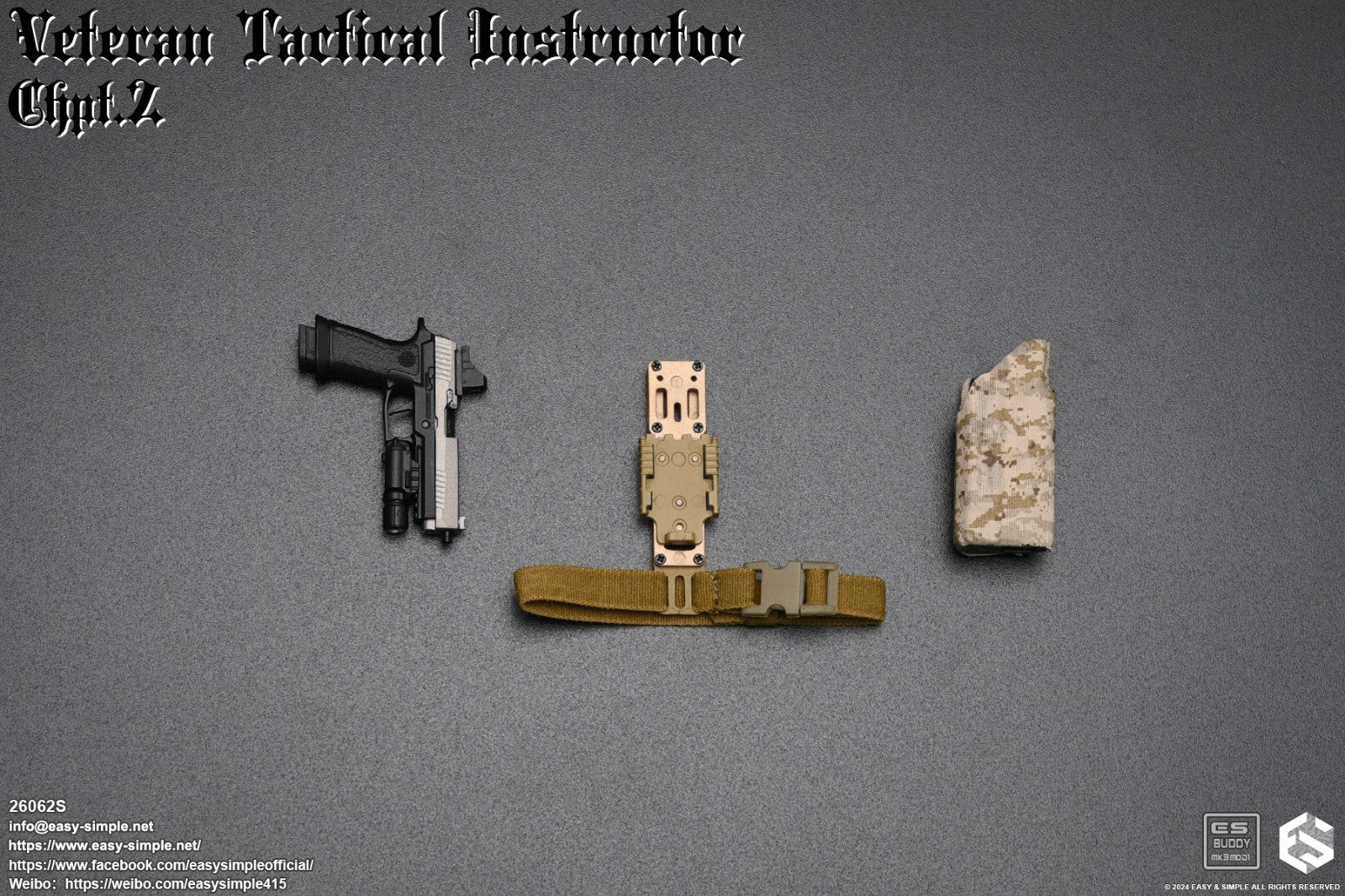 1:6 Easy & Simple Veteran Tactical Instructor Chapter II Special P230X5 Pistol