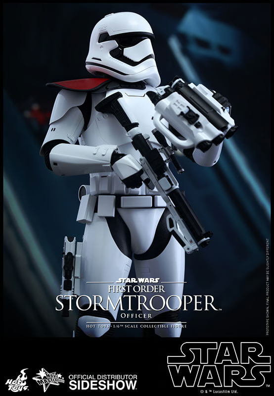 1:6 scale Hot Toys Star Wars First Order Stormtrooper Officer 12" Figure MMS334
