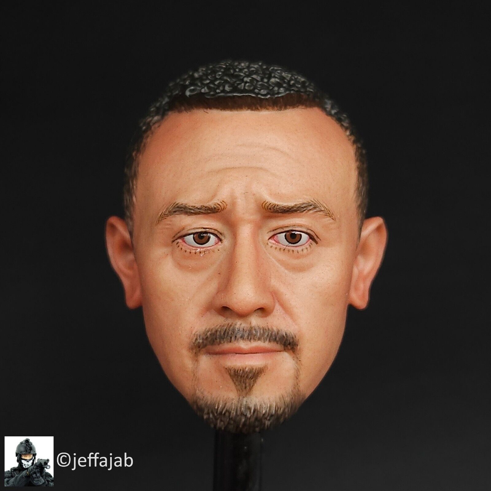 1:6 Soldier Story Battle of Triangle Hill Asian Male Head Sculpt for 12" Figures