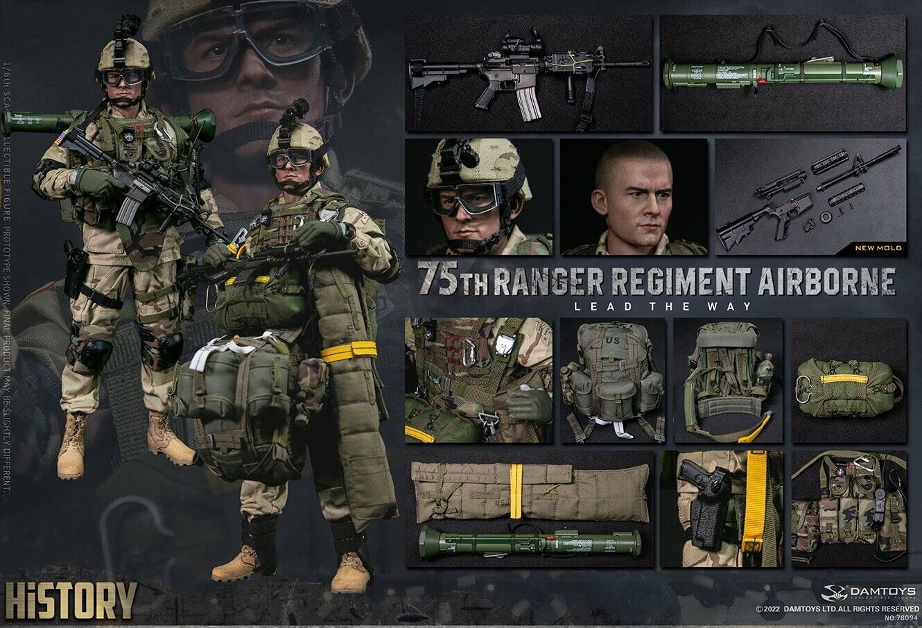 1:6 scale DamToys 75th Ranger Regiment Airborne M136 AT4 Anti-Tank Weapon