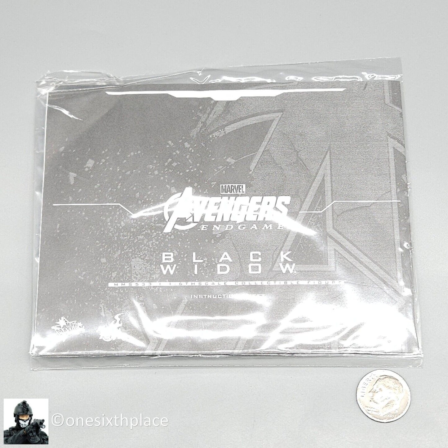 1:6 scale Hot Toys Avengers Endgame Black Widow Instruction Sheet for 12" Figure