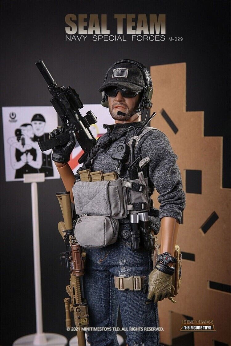 1:6 Mini Times Navy SEAL Special Force GTX Boots (Peg Type) for 12" Figures