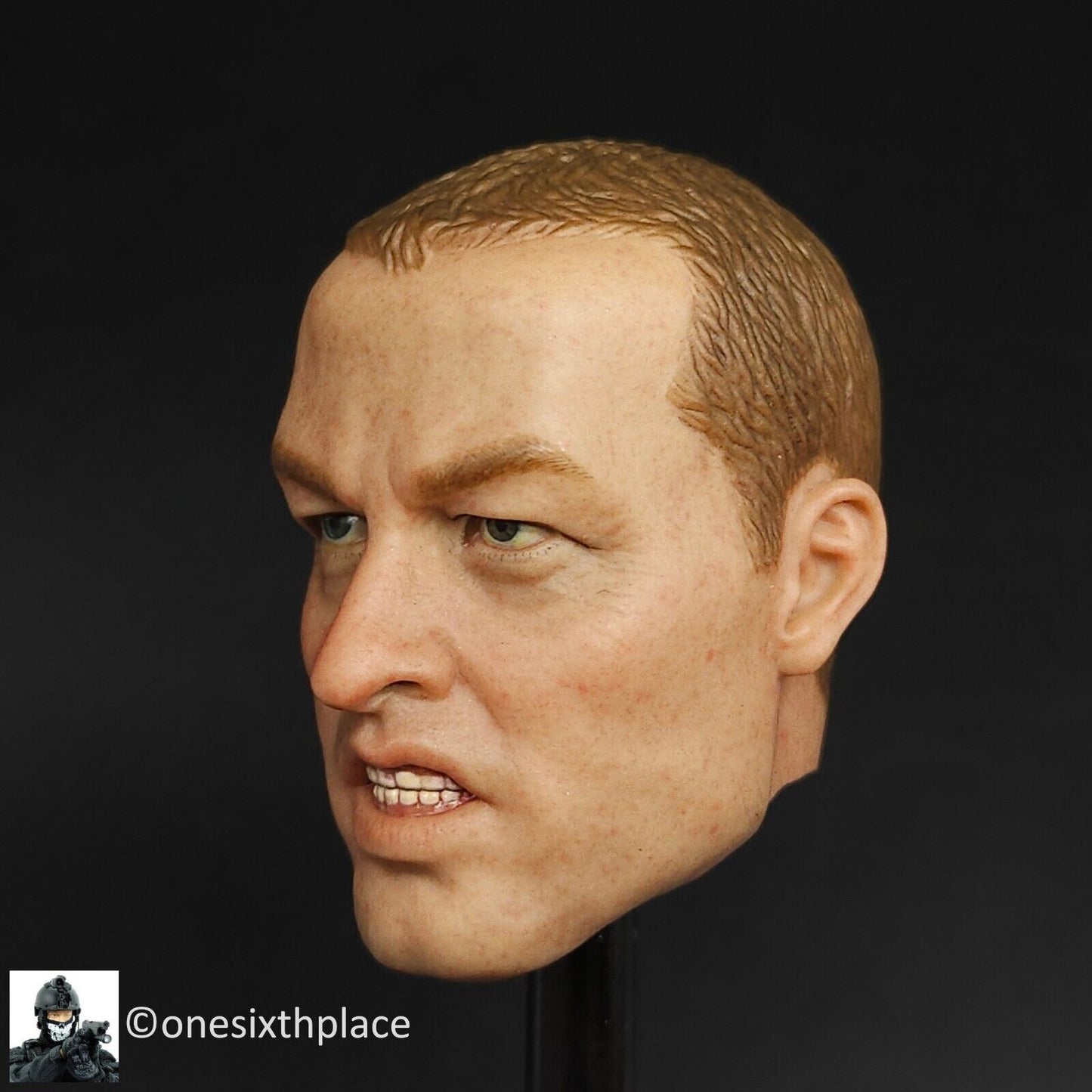 1:6 scale DamToys Russian OSN Police Male Head Sculpt for 12" Figures