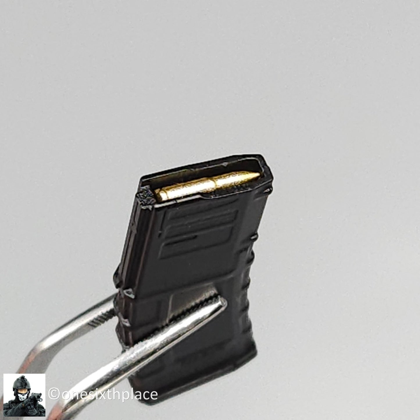 1:6 Easy & Simple Black 30rd PMAG Ammo Mag Rifle Accessory (x1) for 12" Figures