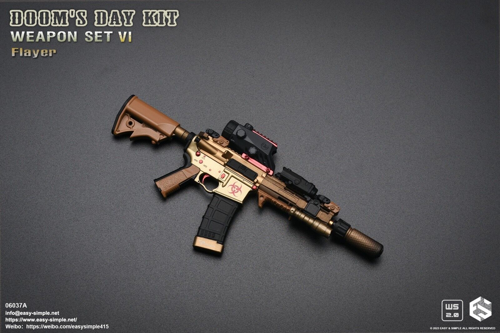 1:6 scale Easy & Simple Doom's Day Kit Weapon Set VI Ver A Flayer 06037A