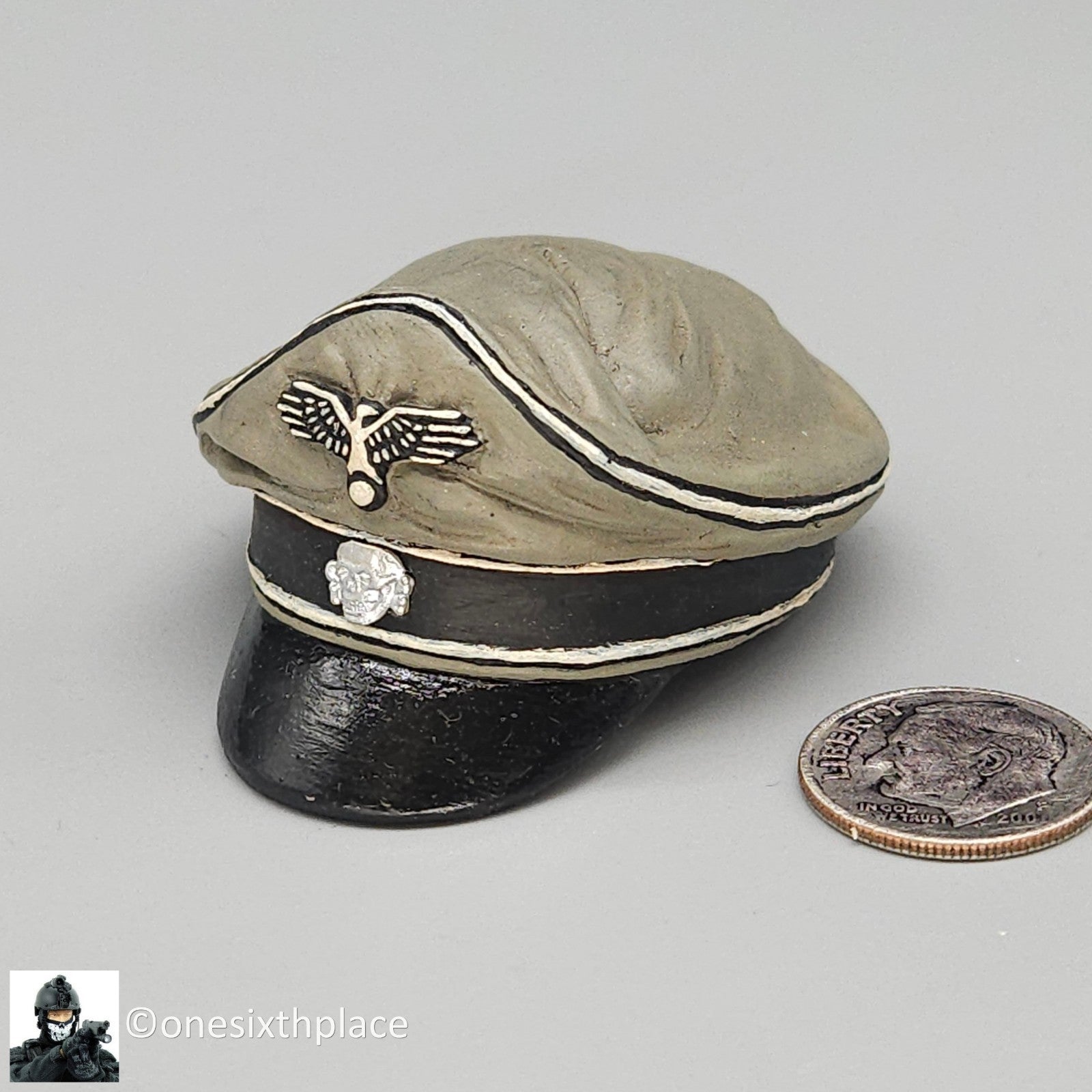 1:6 Ultimate Soldier WWII German Panzer Officer Crusher Cap Hat for 12" Figures