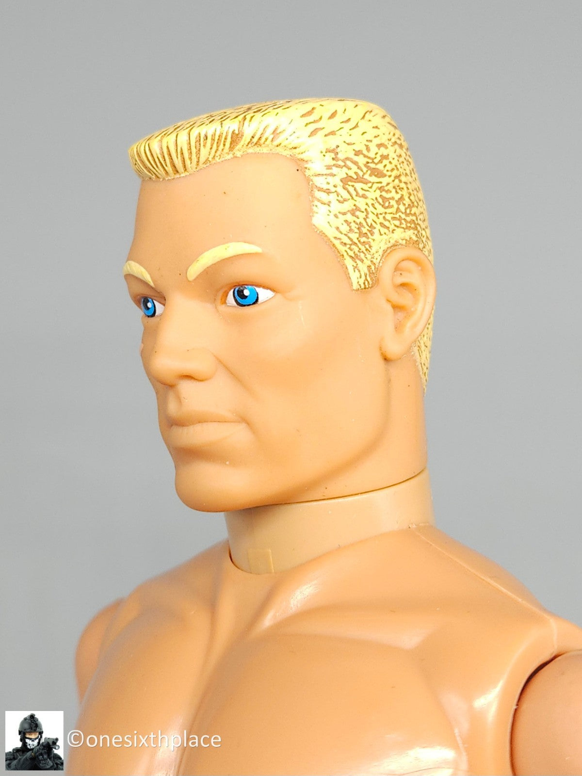 1:6 scale Hasbro GI Joe 1996 Male Body Blond Flattop Hair Blue Eyes 12" Figure