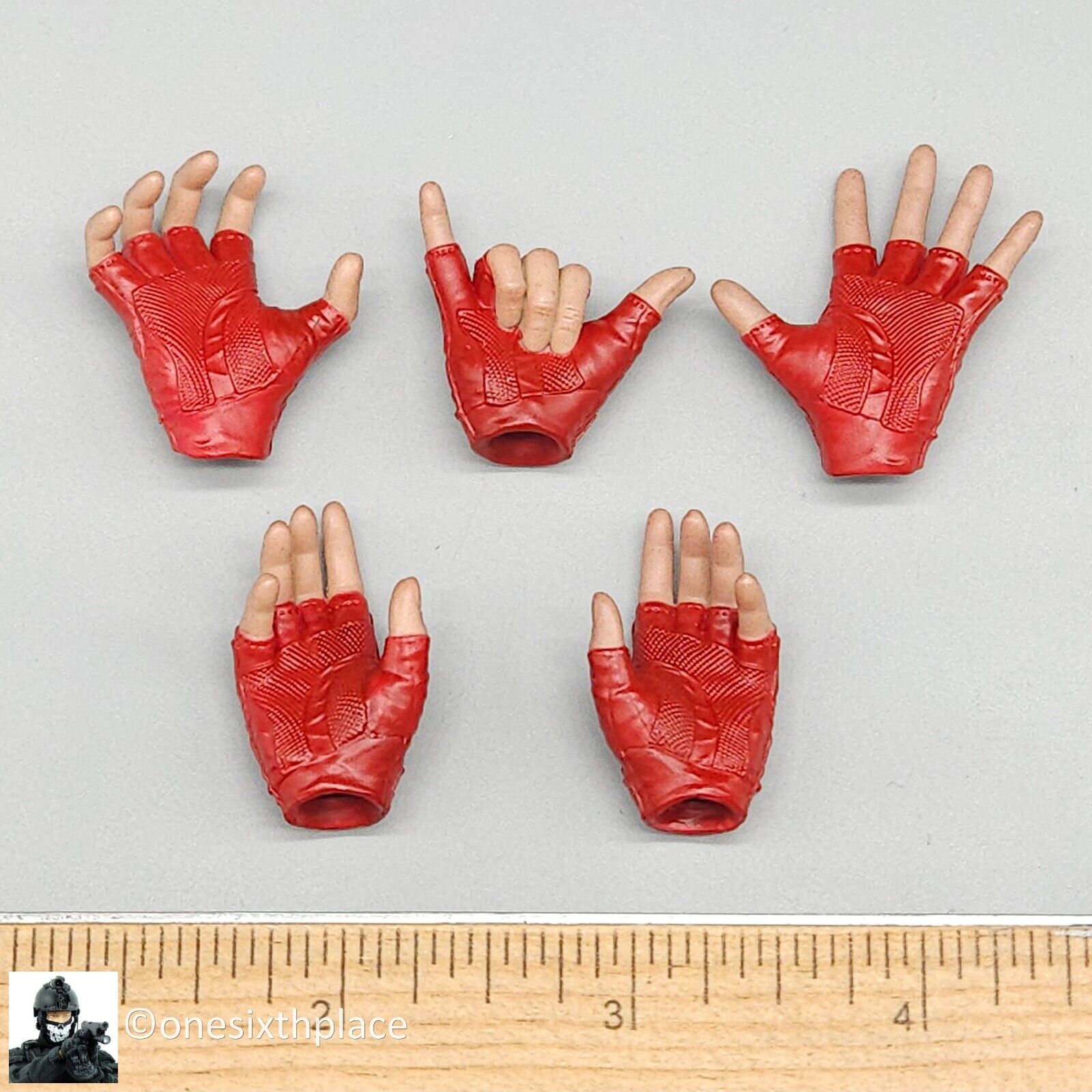 1:6 scale Hot Toys Captain Marvel Female Gloved Hands Set for 12" Figures MMS521