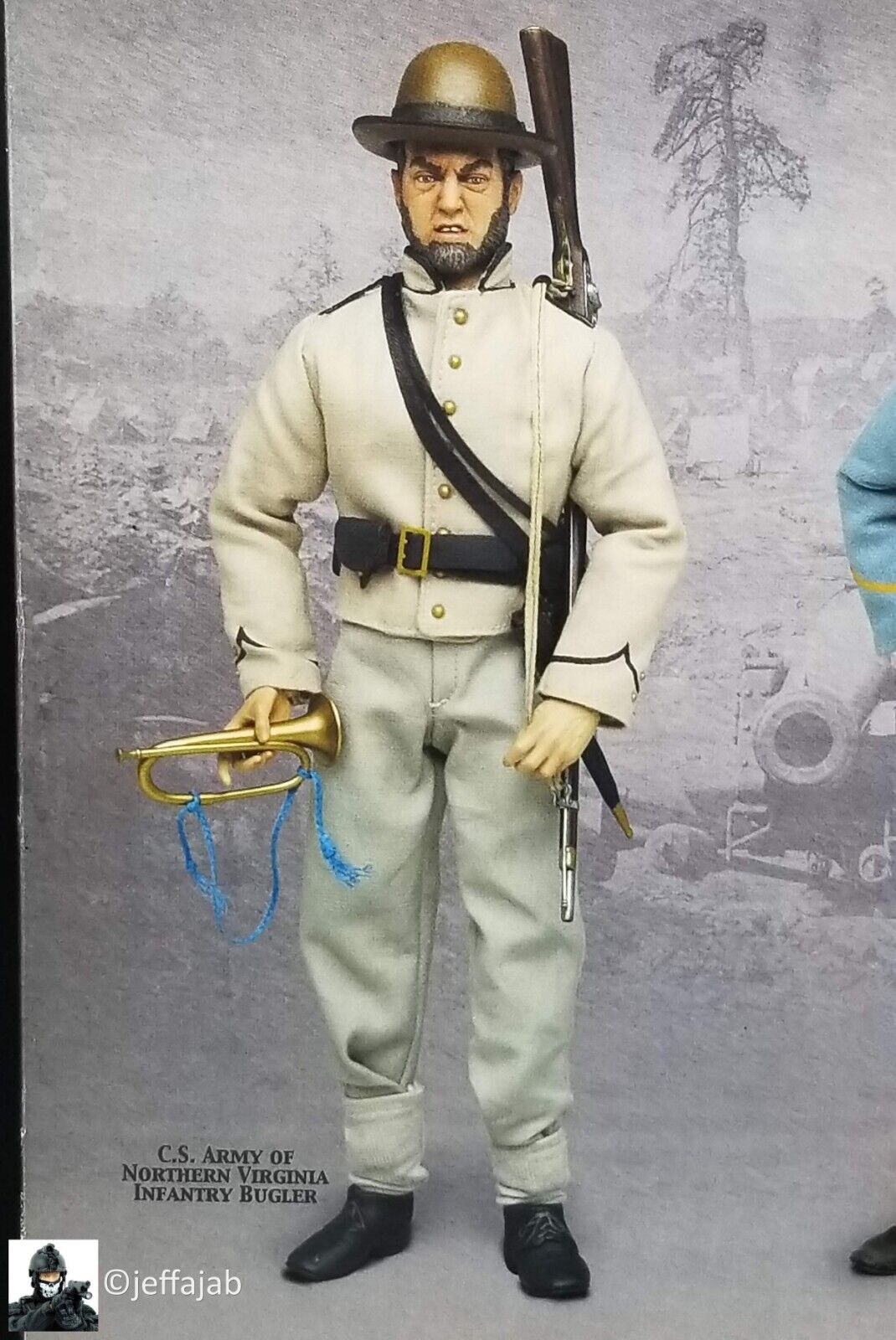 1:6 scale Sideshow Civil War Confederate Enfield Rifle w/ Bayonet for 12" Figure