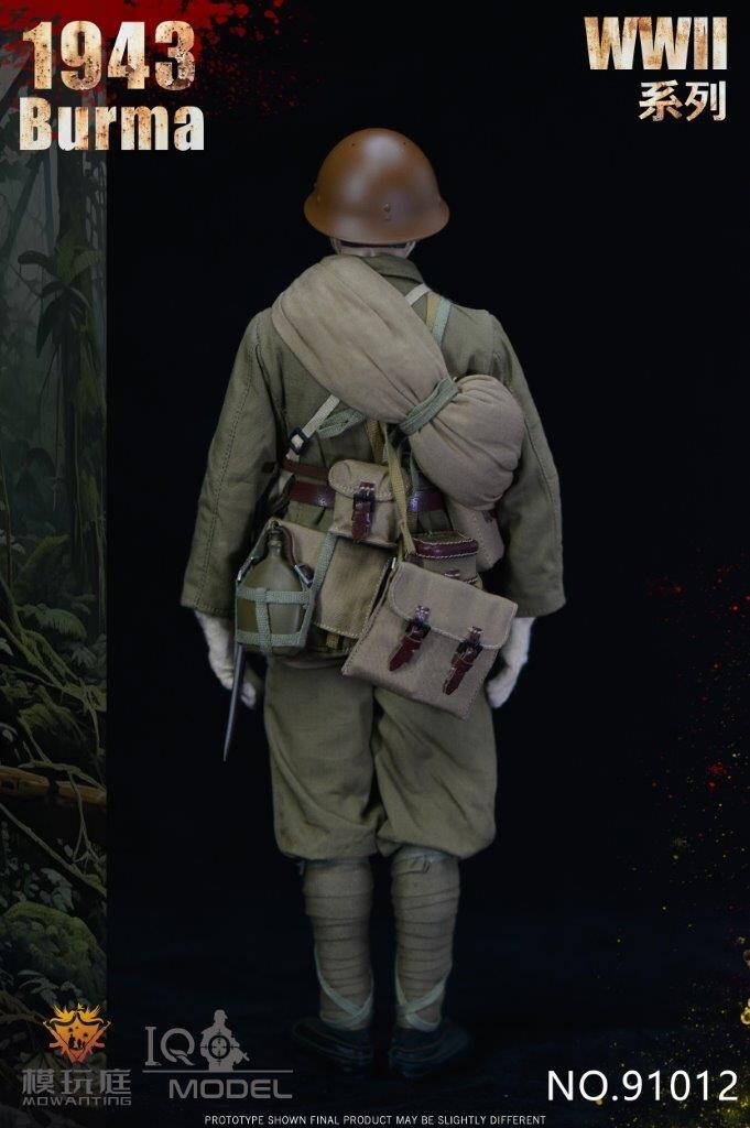 1:6 scale IQO Model WWII Japanese 1943 Burma 12" Figure 91012