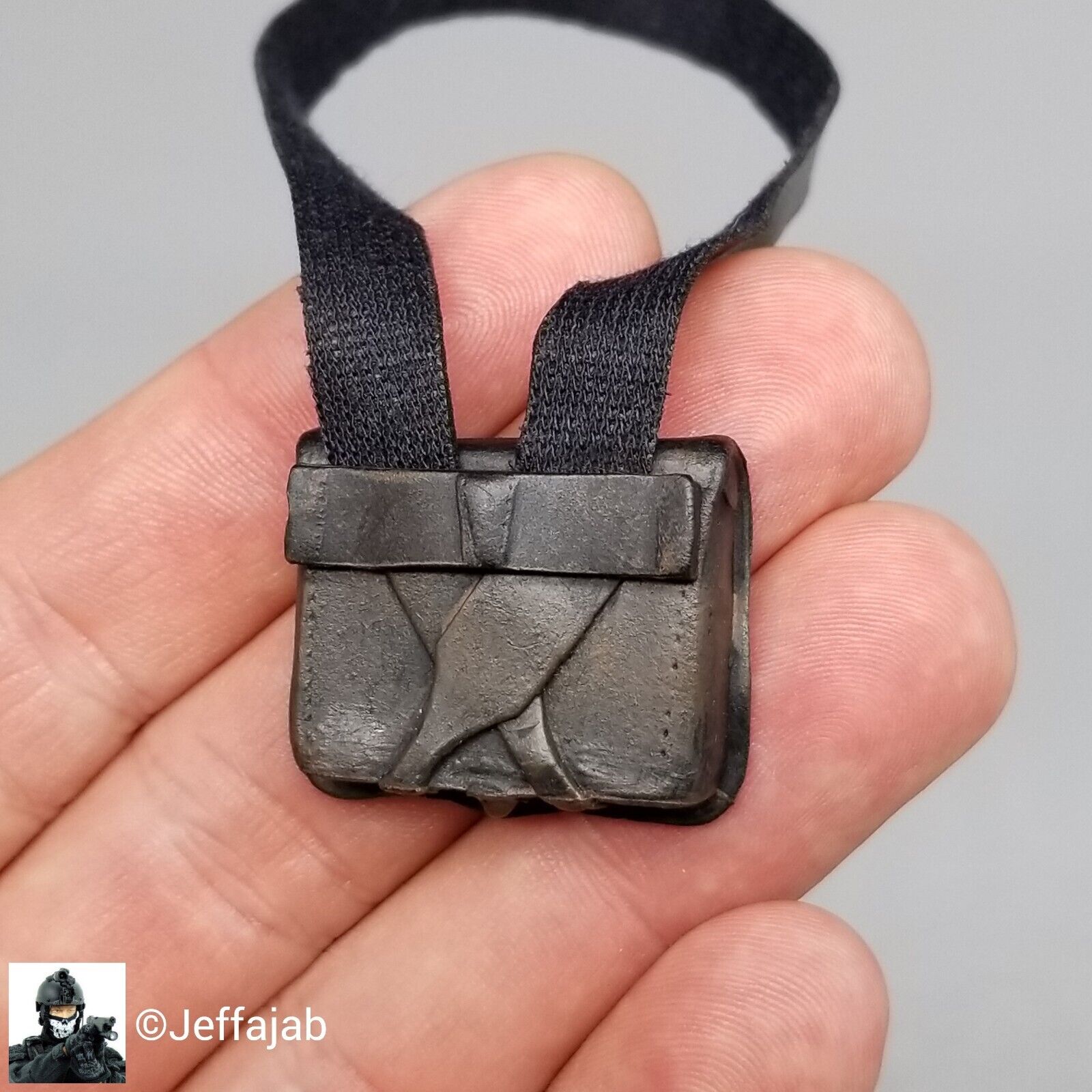 1:6 Sideshow Civil War Confederate Cartridge Box w/ Sling (Pleather) 12" GI Joe