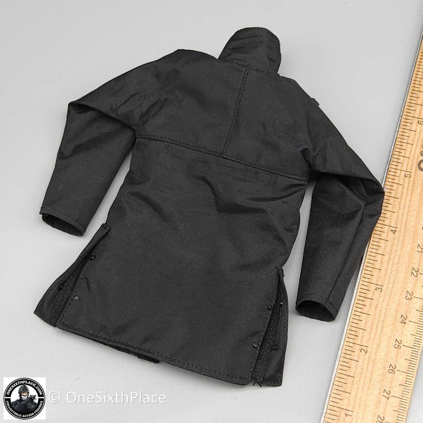 1:6 scale Modeling Toys Female Black Police Waterproof Jacket for 12" Figures