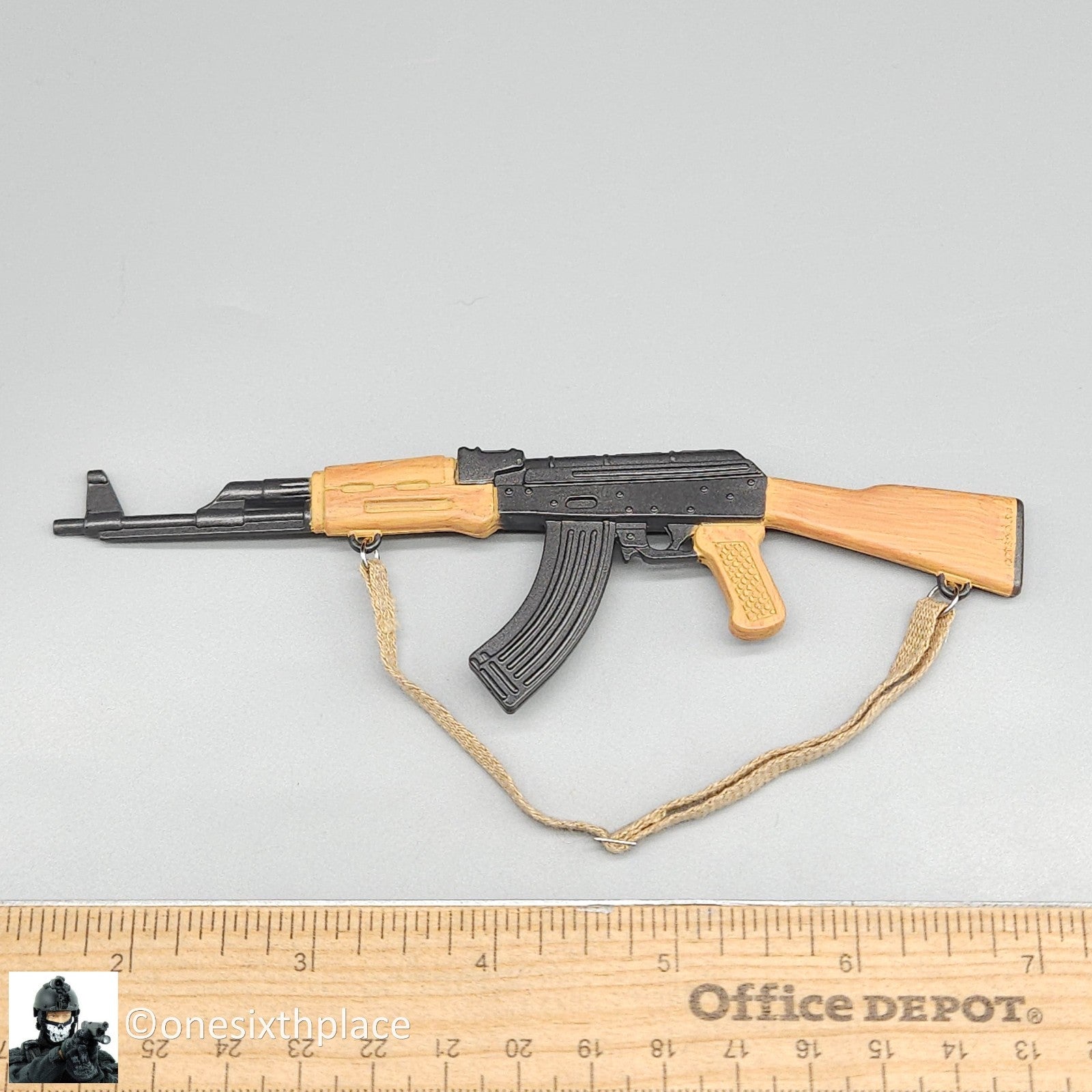1:6 scale Cotswold AK47 Rifle w/ Sling for 12" Figures