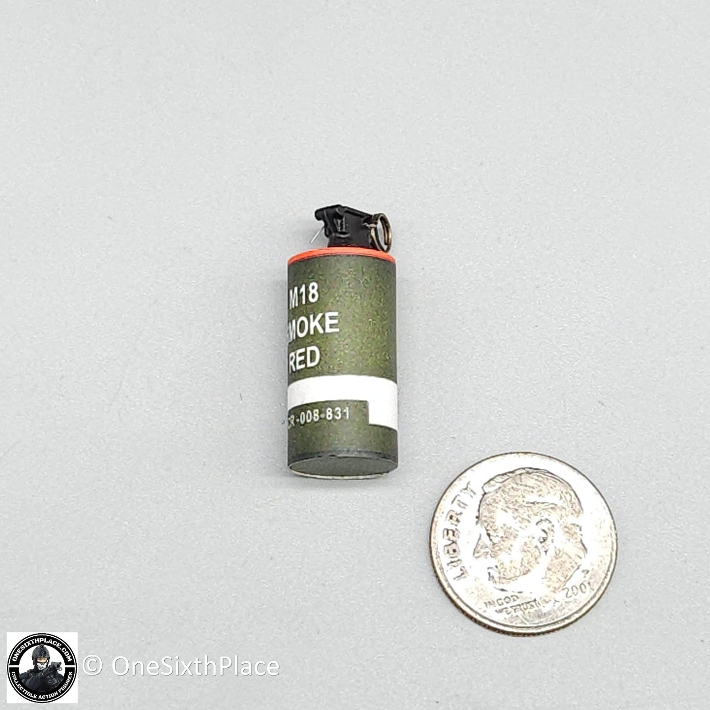 1:6 scale Easy & Simple ZERT Juggernaut Smoke Grenade Red (x1) for 12" Figures