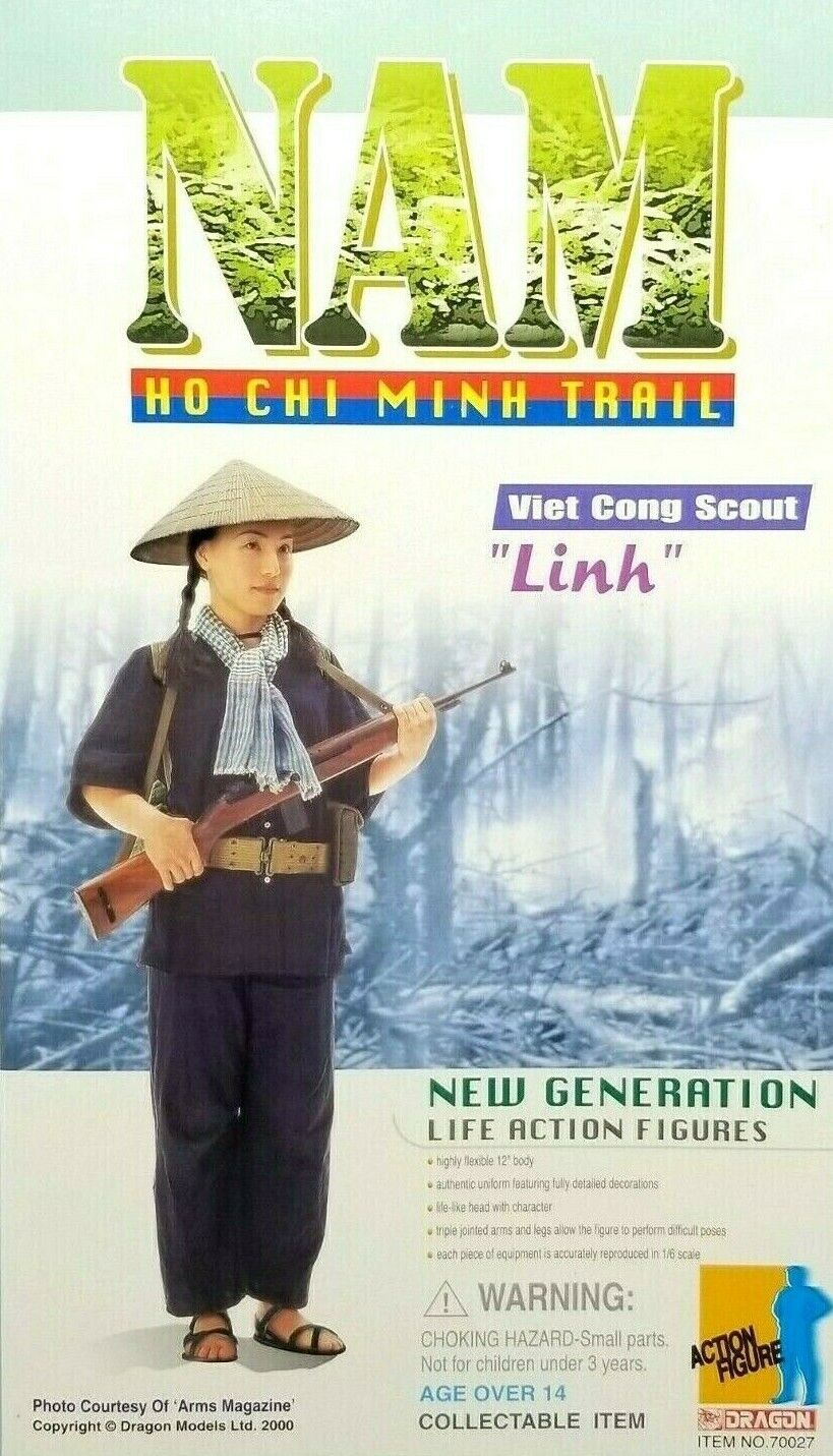 1:6 scale Dragon Vietnam Viet Cong Linh Female Black Uniform for 12" Figures