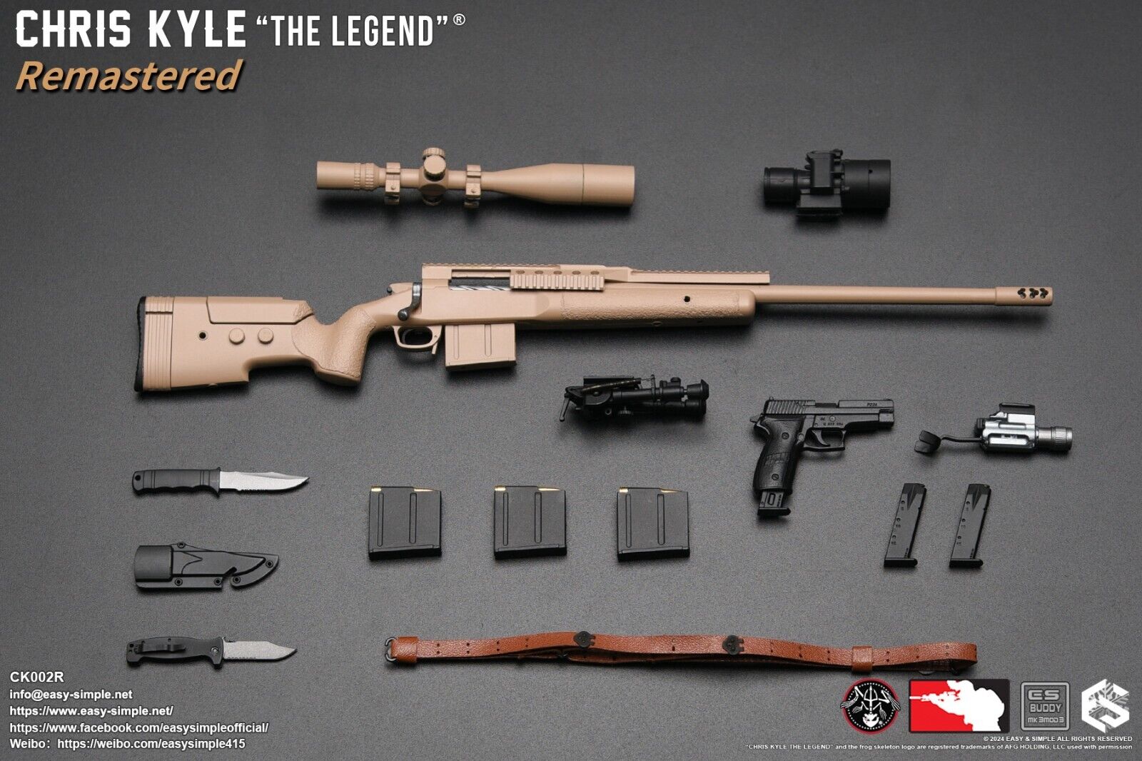 1:6 scale Easy & Simple Chris Kyle The Legend Remastered Regular Version CK002R
