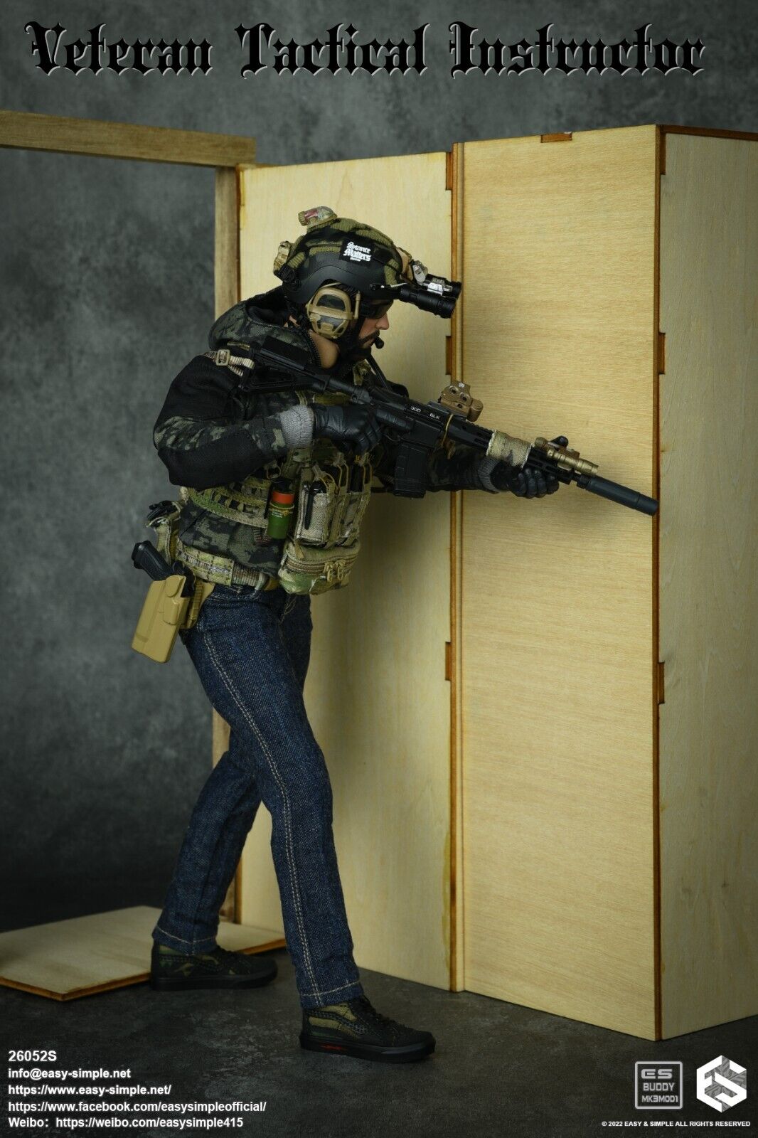 1:6 Easy & Simple Veteran Tactical Instructor Torso Fat Pad for 12" Figures
