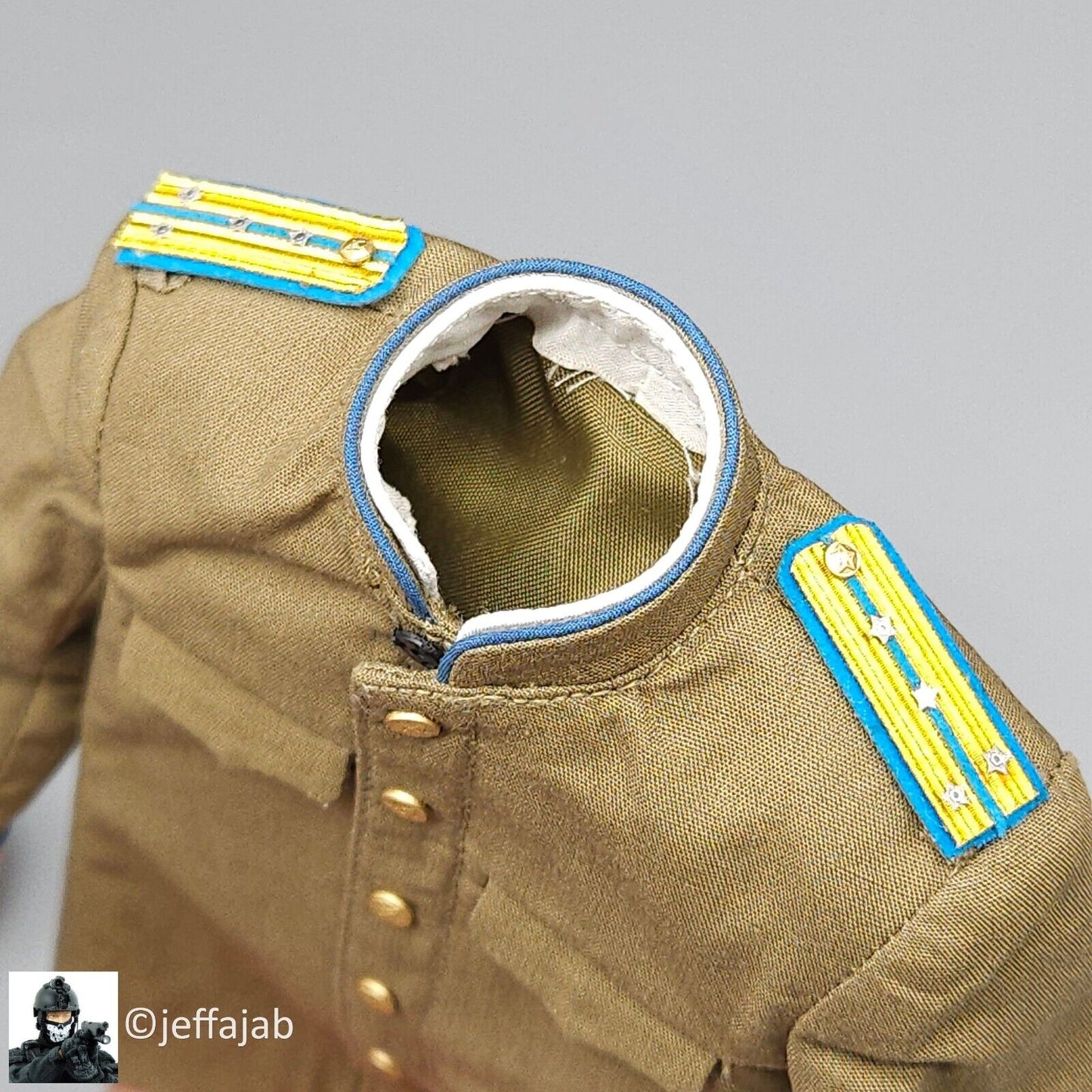1:6 scale Alert Line WWII Soviet NKVD Officer Tunic Captain Rank for 12" Figures
