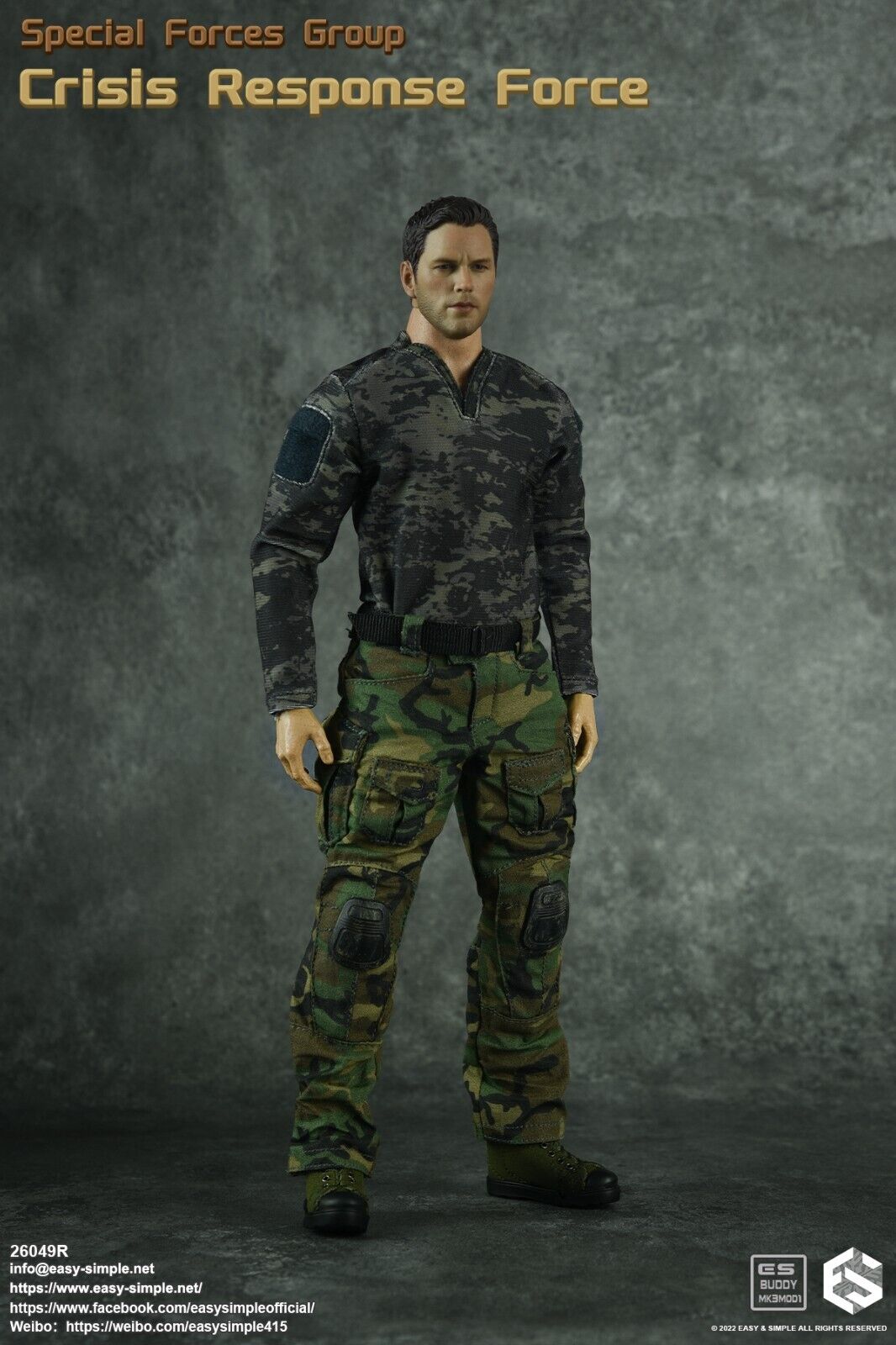 1:6 Easy & Simple Special Forces Group Crisis Response Force MCB Combat Shirt