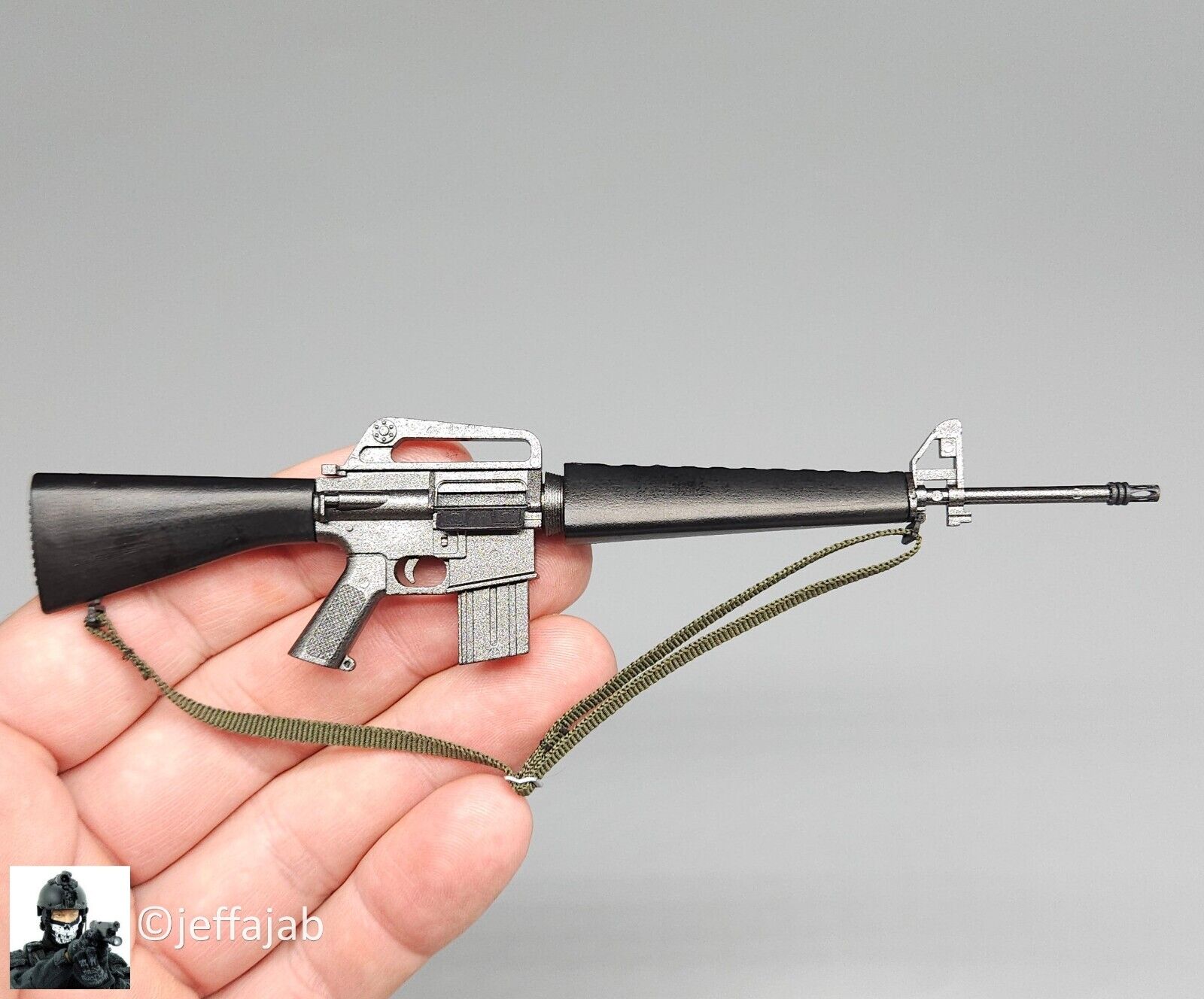 1:6 scale QO Toys Vietnam 101st Airborne Hamburger Hill M16 Rifle w/ Sling