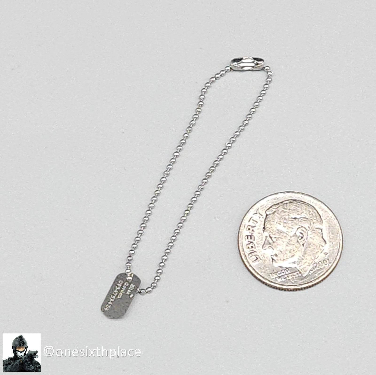 1:6 scale Ujindou Vietnam US Army 25th Infantry Division Elias Dog Tags Necklace